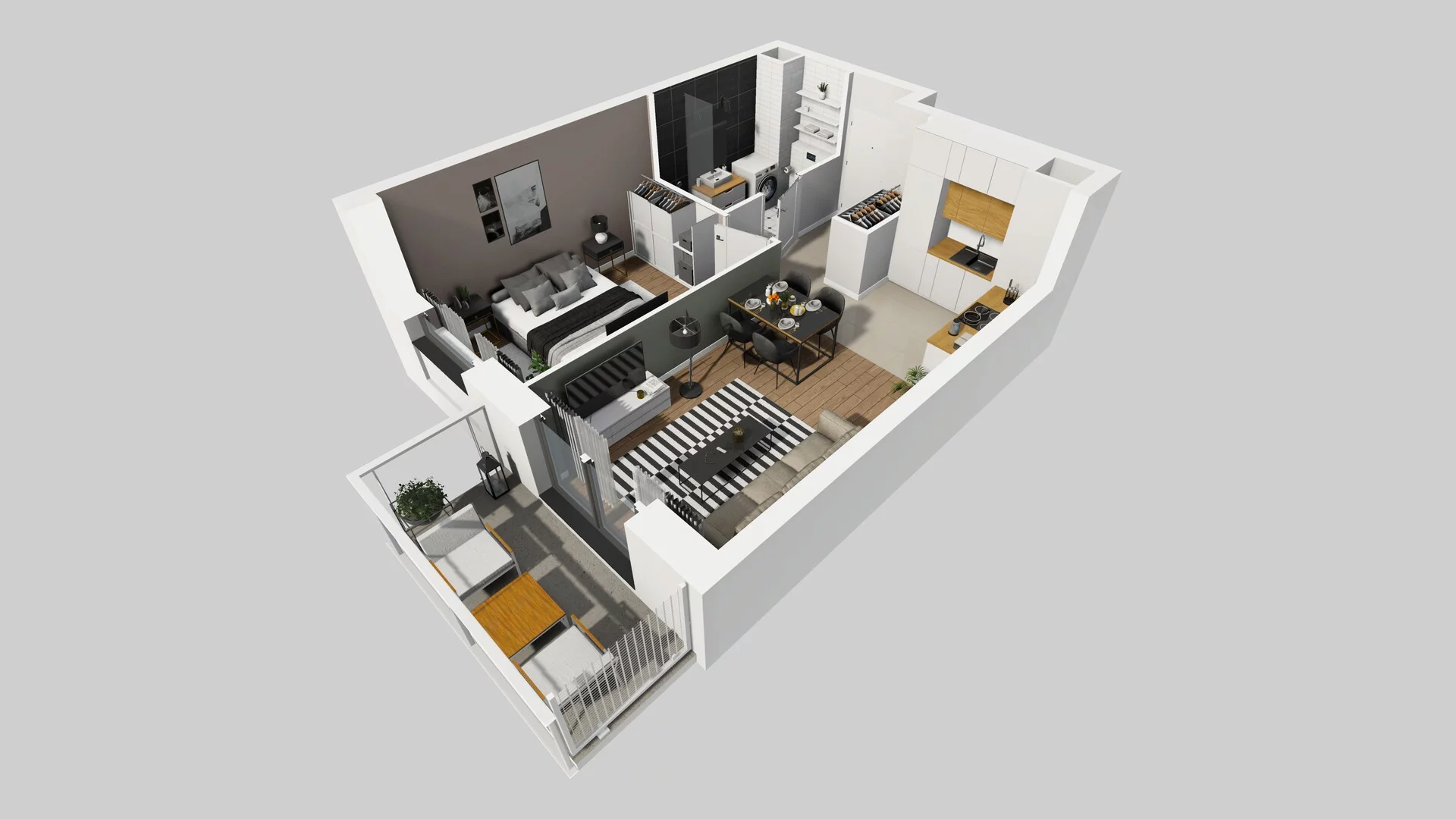 2 pokoje, mieszkanie 38,48 m², piętro 2, oferta nr A/15, Apartamenty nad Oławką, Wrocław, Przedmieście Oławskie, Krzyki, ul. Krakowska 98