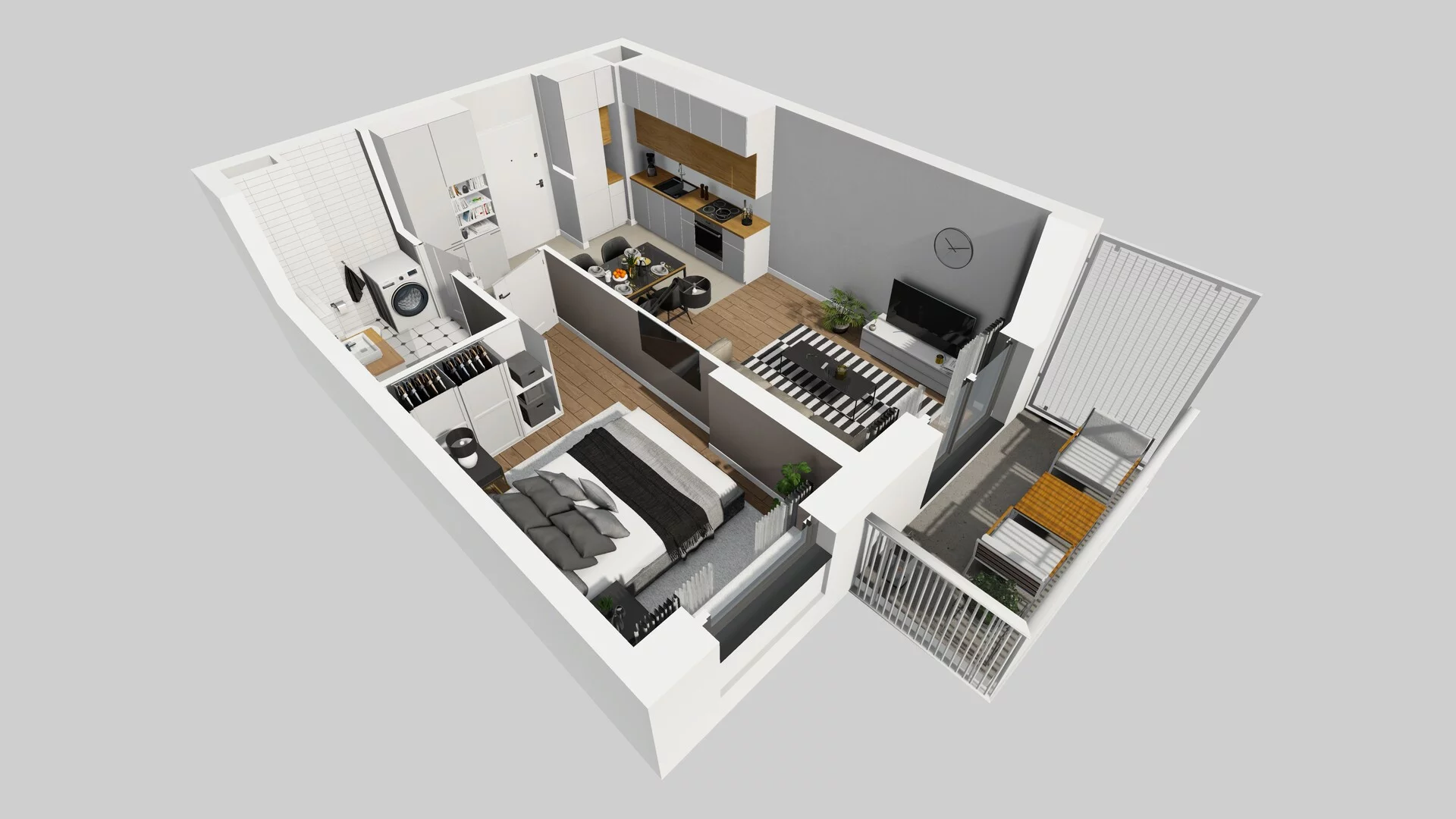 2 pokoje, mieszkanie 38,42 m², piętro 2, oferta nr A/66, Apartamenty nad Oławką, Wrocław, Przedmieście Oławskie, Krzyki, ul. Krakowska 98