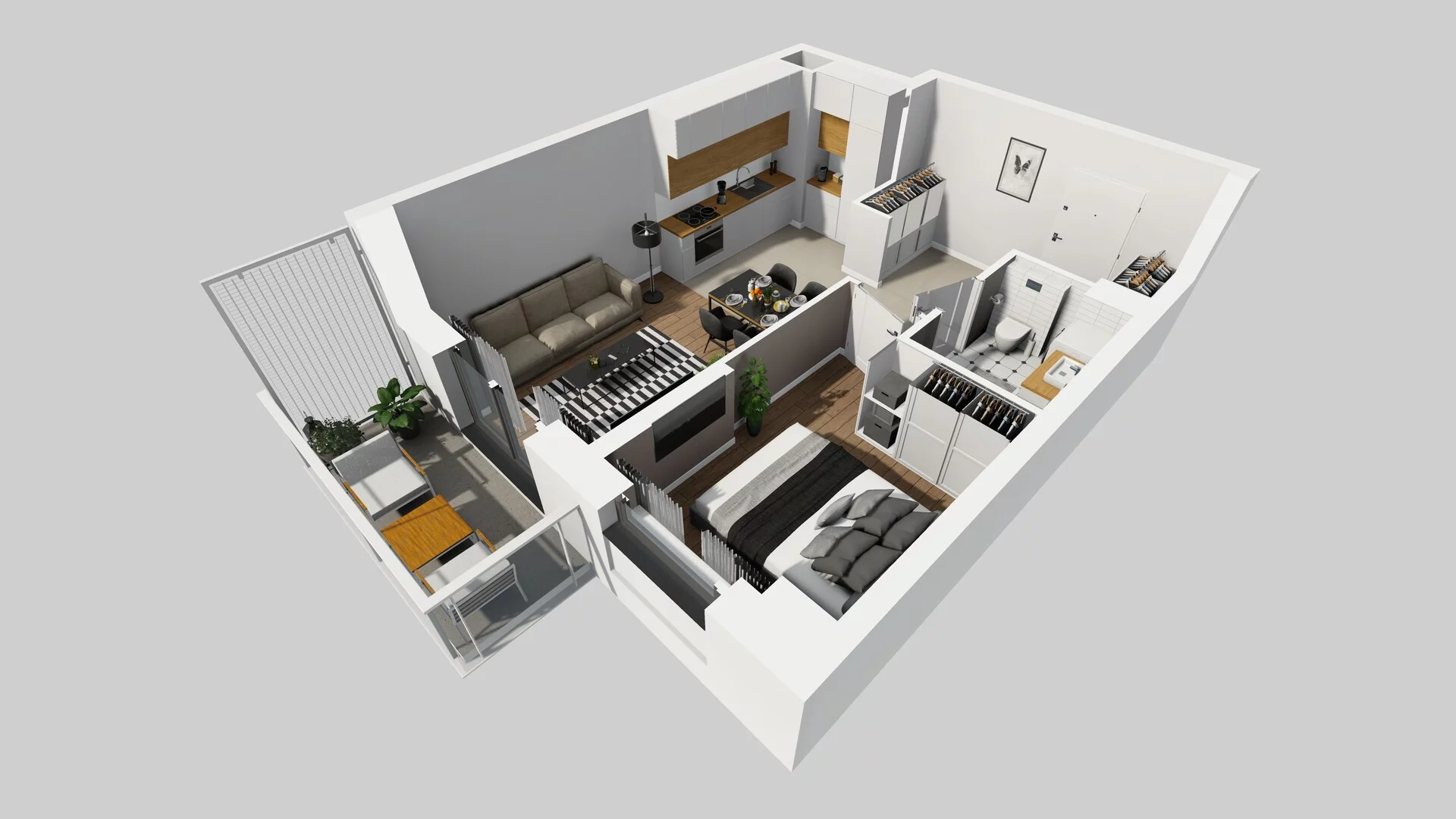 2 pokoje, mieszkanie 39,47 m², piętro 6, oferta nr A/40, Apartamenty nad Oławką, Wrocław, Przedmieście Oławskie, Krzyki, ul. Krakowska 98