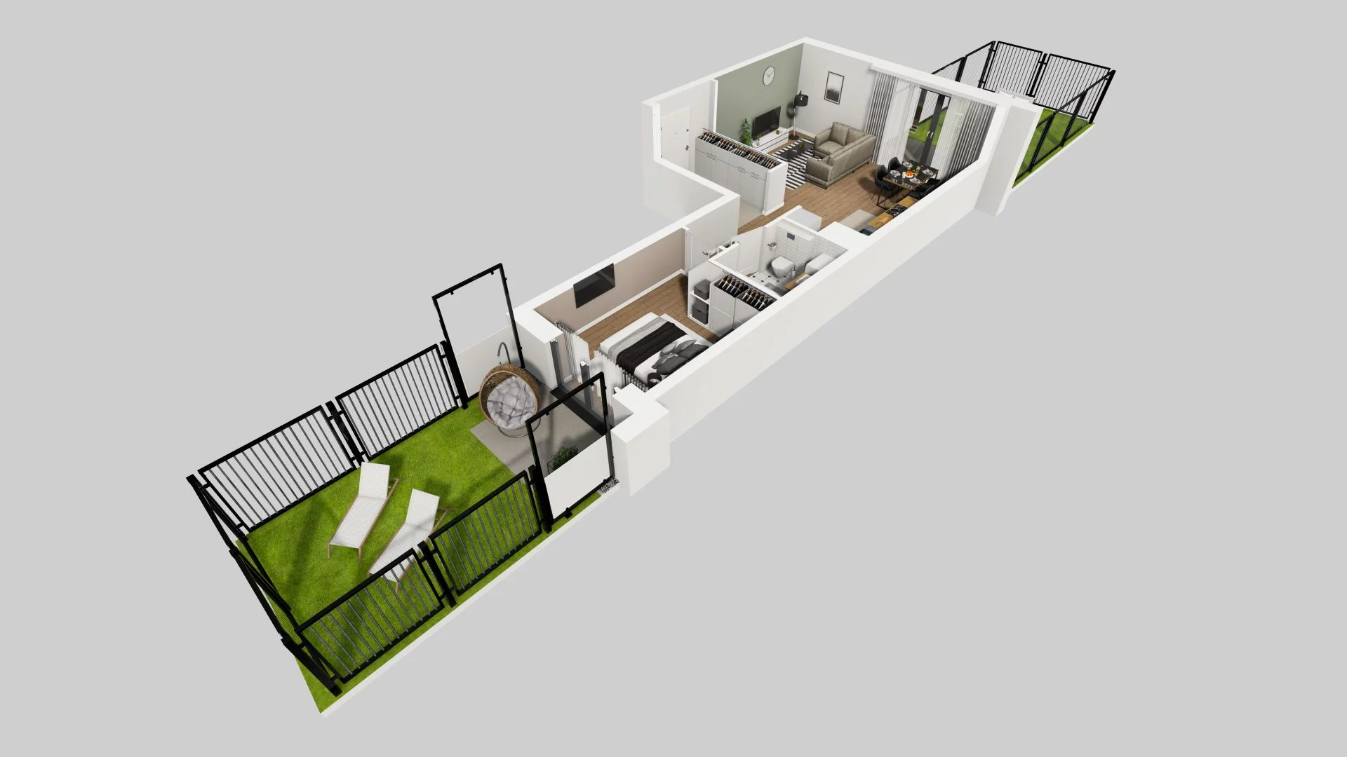 2 pokoje, mieszkanie 50,19 m², parter, oferta nr B/57, Apartamenty nad Oławką 2, Wrocław, Przedmieście Oławskie, Krzyki, ul. Krakowska 98a