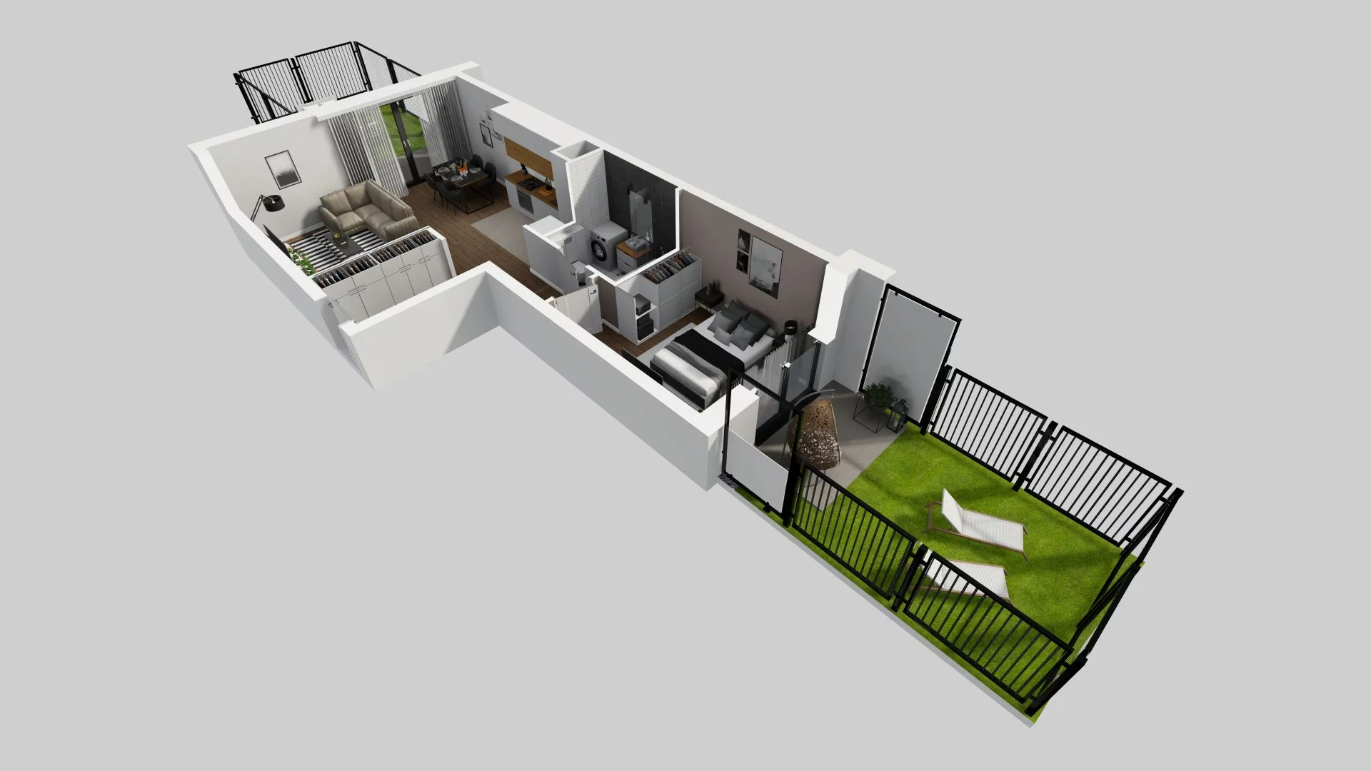 2 pokoje, mieszkanie 50,19 m², parter, oferta nr B/57, Apartamenty nad Oławką 2, Wrocław, Przedmieście Oławskie, Krzyki, ul. Krakowska 98a