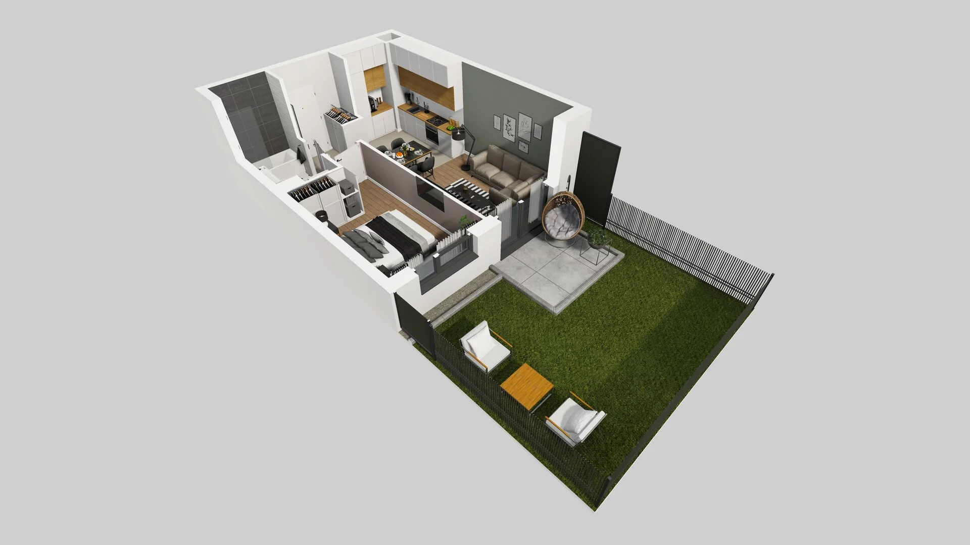 2 pokoje, mieszkanie 37,06 m², parter, oferta nr B/12, Hubska 100, Wrocław, Huby, Krzyki, ul. Paczkowska