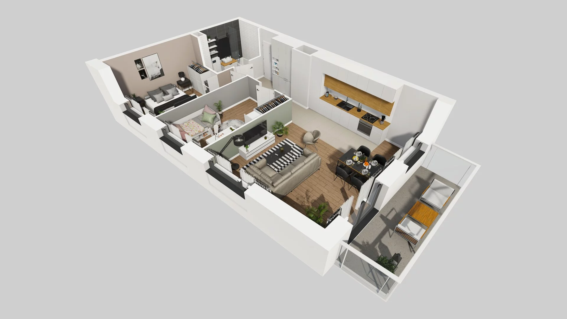 3 pokoje, mieszkanie 61,35 m², piętro 4, oferta nr A/26, Apartamenty nad Oławką, Wrocław, Przedmieście Oławskie, Krzyki, ul. Krakowska 98