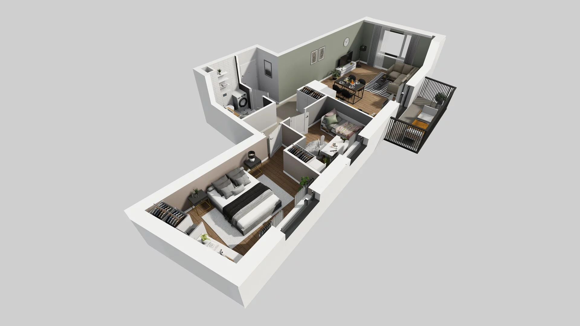 3 pokoje, mieszkanie 63,65 m², piętro 5, oferta nr A/31, Apartamenty nad Oławką, Wrocław, Przedmieście Oławskie, Krzyki, ul. Krakowska 98