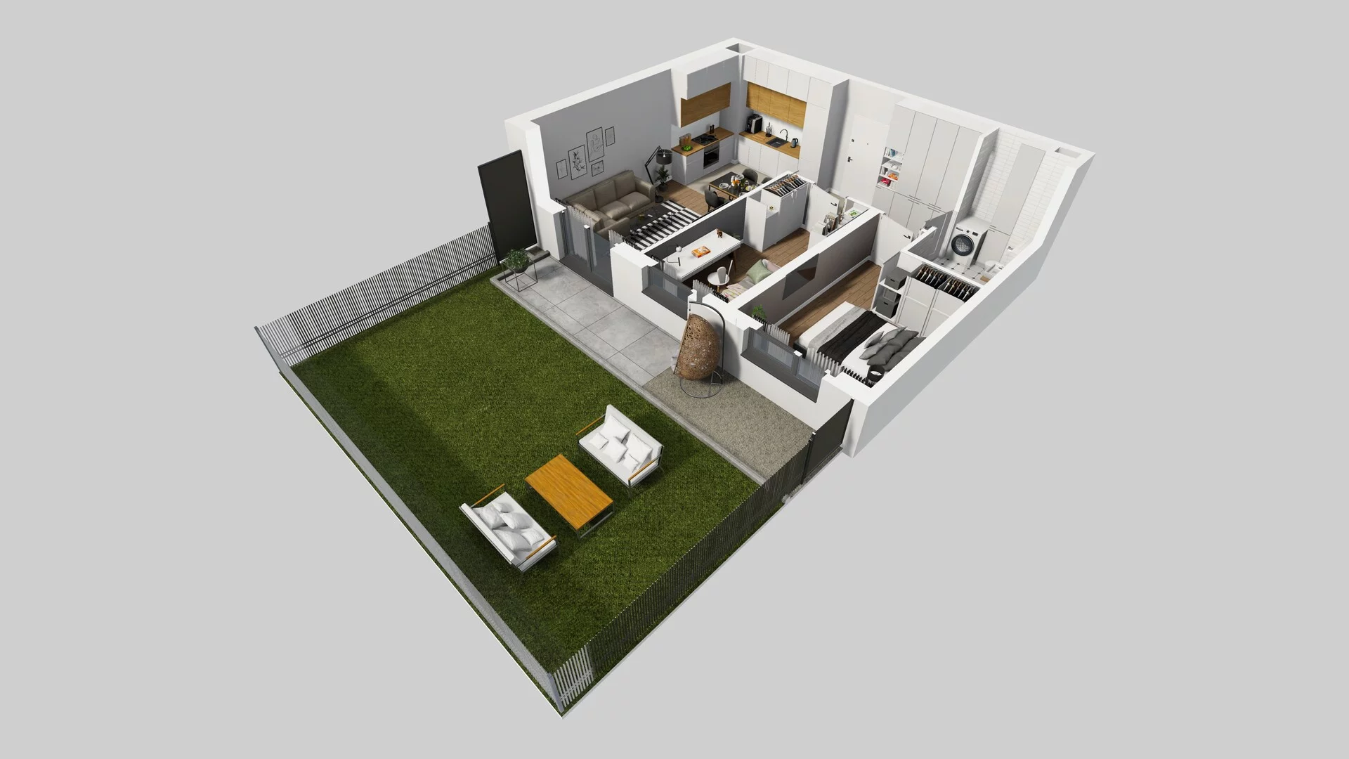 3 pokoje, mieszkanie 51,49 m², parter, oferta nr B/16, Hubska 100, Wrocław, Huby, Krzyki, ul. Paczkowska