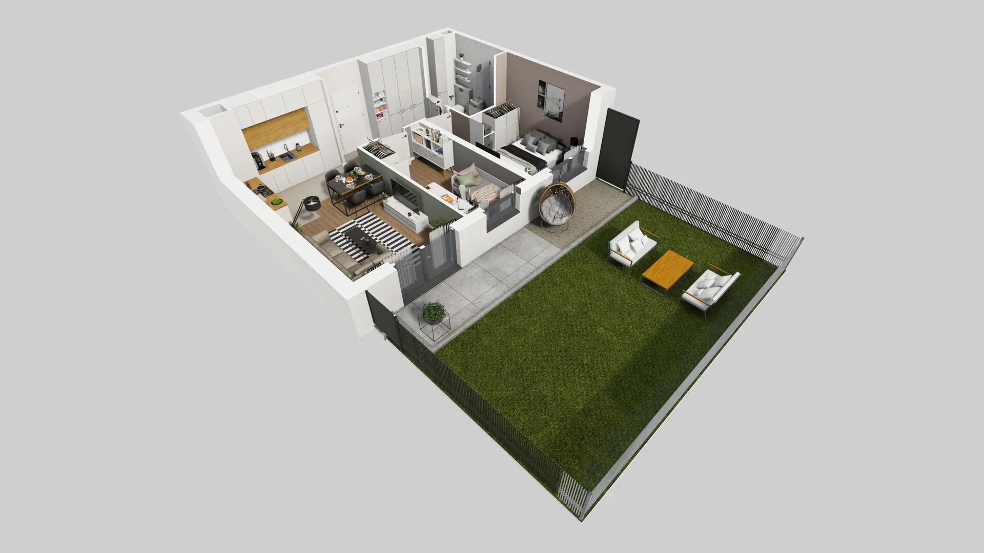 3 pokoje, mieszkanie 51,49 m², parter, oferta nr B/16, Hubska 100, Wrocław, Huby, Krzyki, ul. Paczkowska