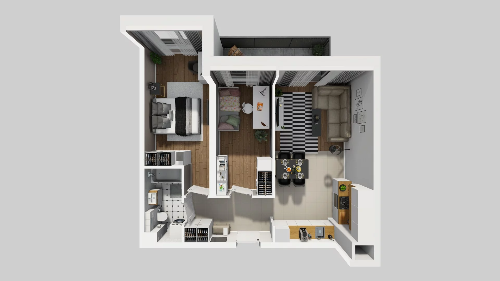 3 pokoje, mieszkanie 57,99 m², piętro 2, oferta nr B/50, Hubska 100, Wrocław, Huby, Krzyki, ul. Paczkowska