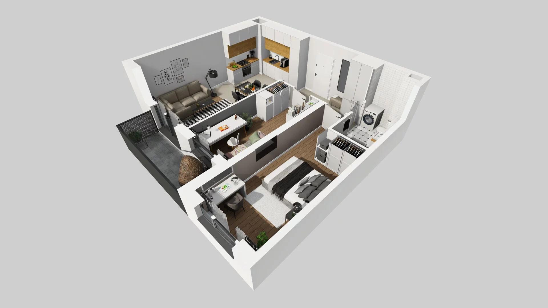 3 pokoje, mieszkanie 57,99 m², piętro 2, oferta nr B/50, Hubska 100, Wrocław, Huby, Krzyki, ul. Paczkowska