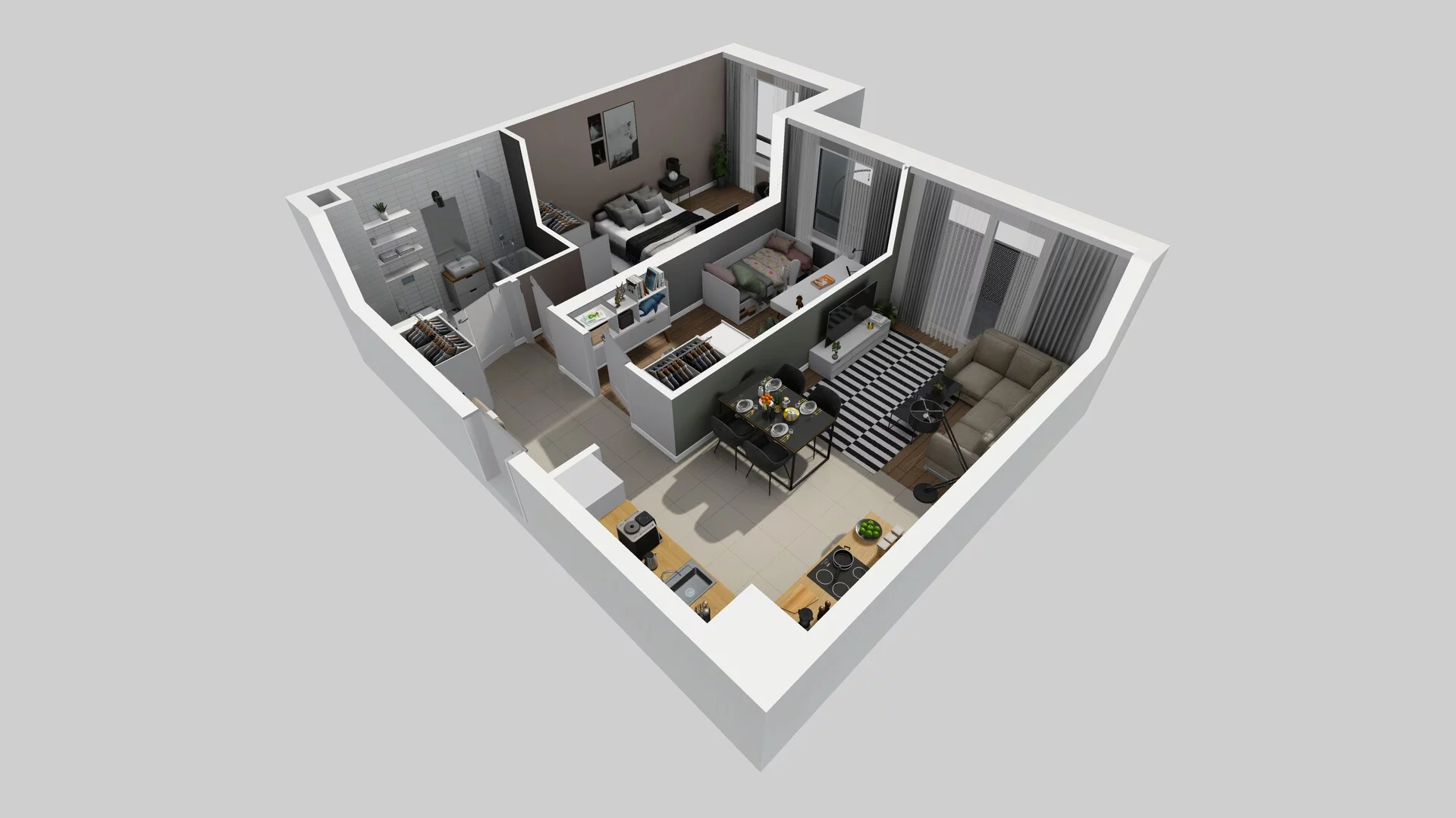3 pokoje, mieszkanie 57,99 m², piętro 2, oferta nr B/50, Hubska 100, Wrocław, Huby, Krzyki, ul. Paczkowska