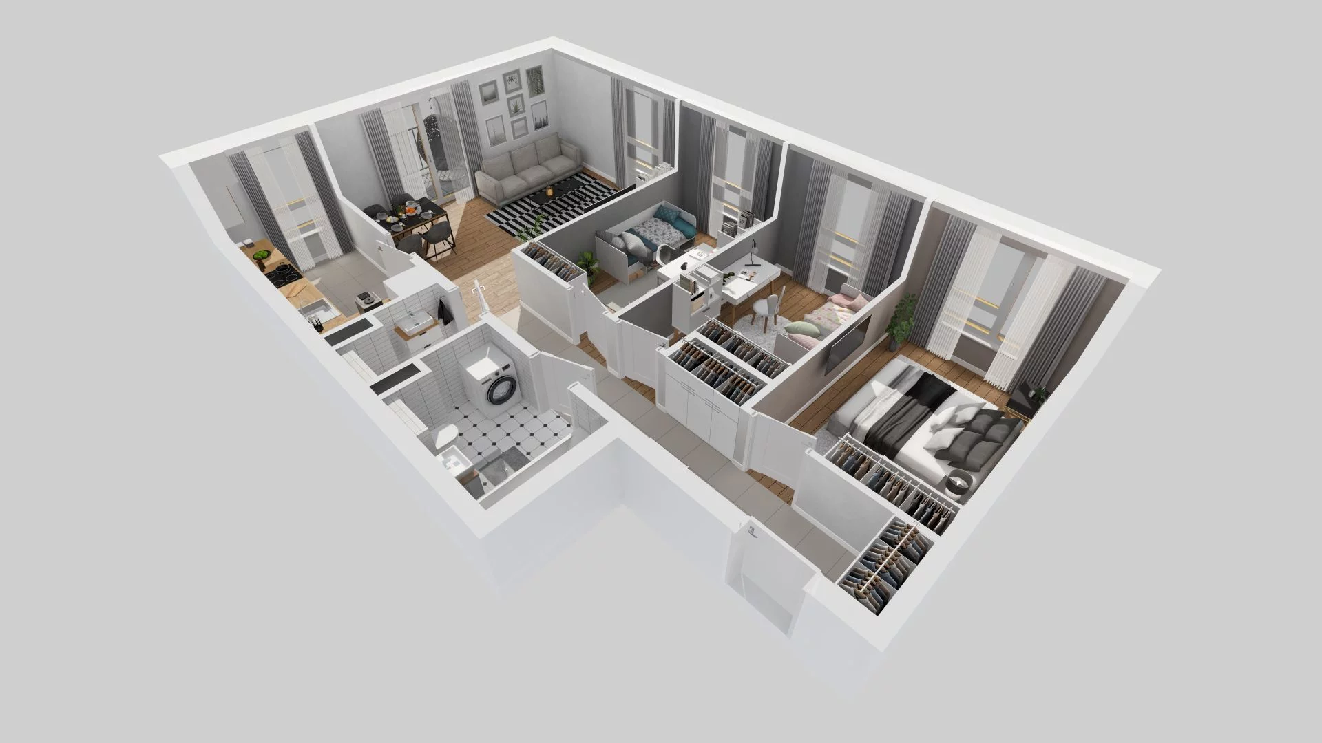 4 pokoje, mieszkanie 76,14 m², piętro 3, oferta nr A/87, Osiedle Zielna 4, Wrocław, Psie Pole-Zawidawie, Psie Pole, ul. Zielna / Bylinowa