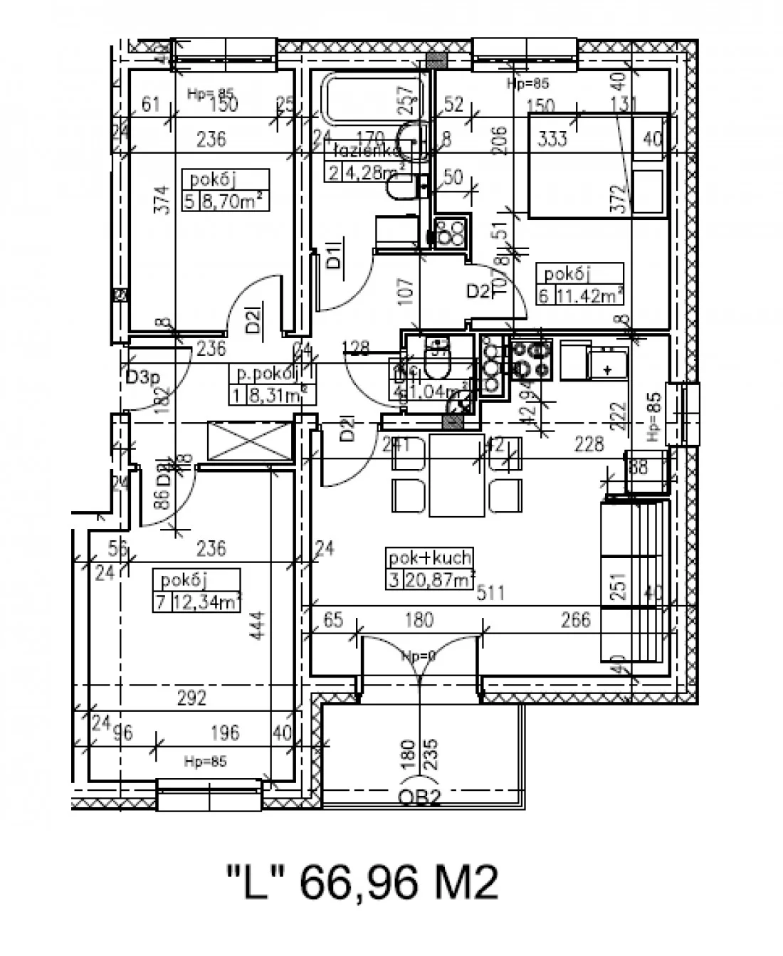 4 pokoje, mieszkanie 66,96 m², parter, oferta nr 14, SIEDLCE, Torowa, Siedlce, Osiedle Sulimów, ul. Torowa / Floriańska
