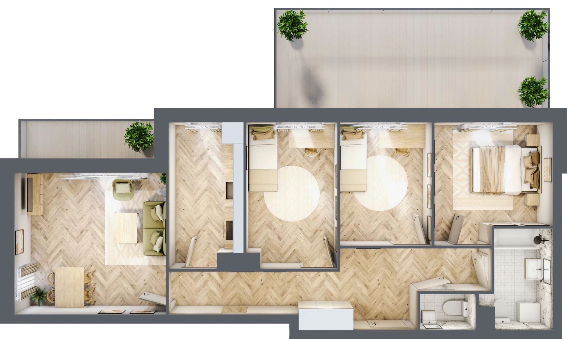 4 pokoje, mieszkanie 74,20 m², piętro 1, oferta nr R7.2, SIEDLCE, Rytla, Siedlce, ul. Aleksandra Rytla