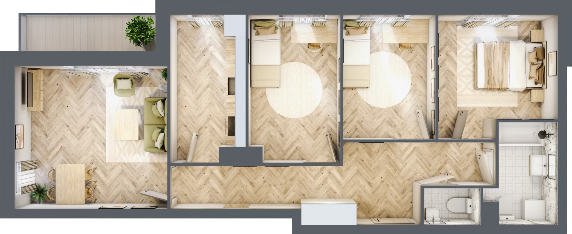 4 pokoje, mieszkanie 74,39 m², piętro 2, oferta nr R7.5, SIEDLCE, Rytla, Siedlce, ul. Aleksandra Rytla