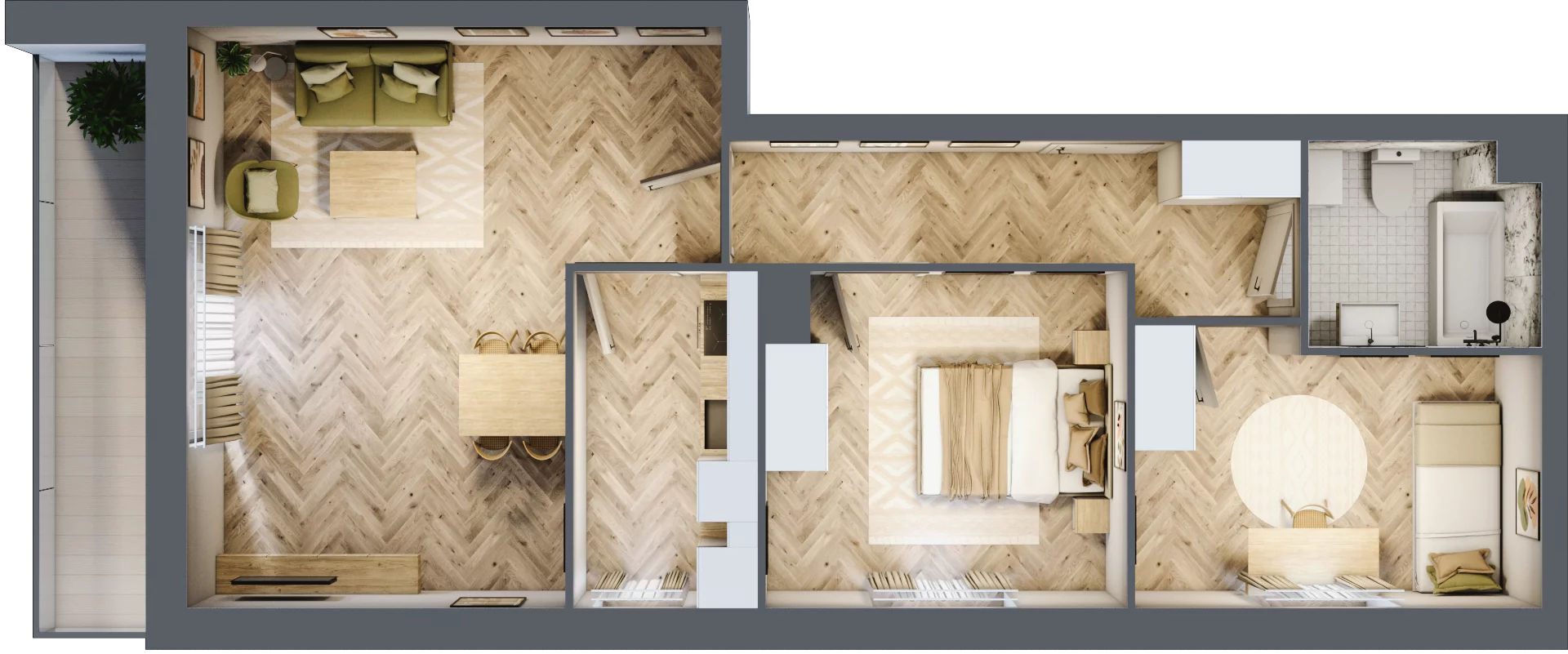 3 pokoje, mieszkanie 65,46 m², parter, oferta nr R9.1, SIEDLCE, Rytla, Siedlce, ul. Aleksandra Rytla