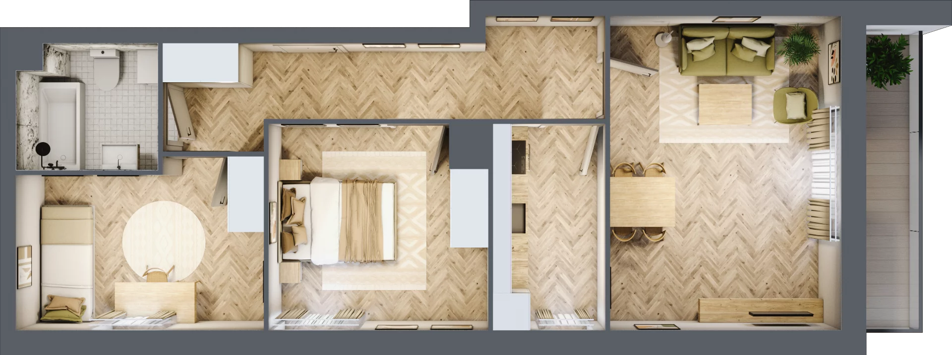 3 pokoje, mieszkanie 61,88 m², piętro 1, oferta nr R9.9, SIEDLCE, Rytla, Siedlce, ul. Aleksandra Rytla