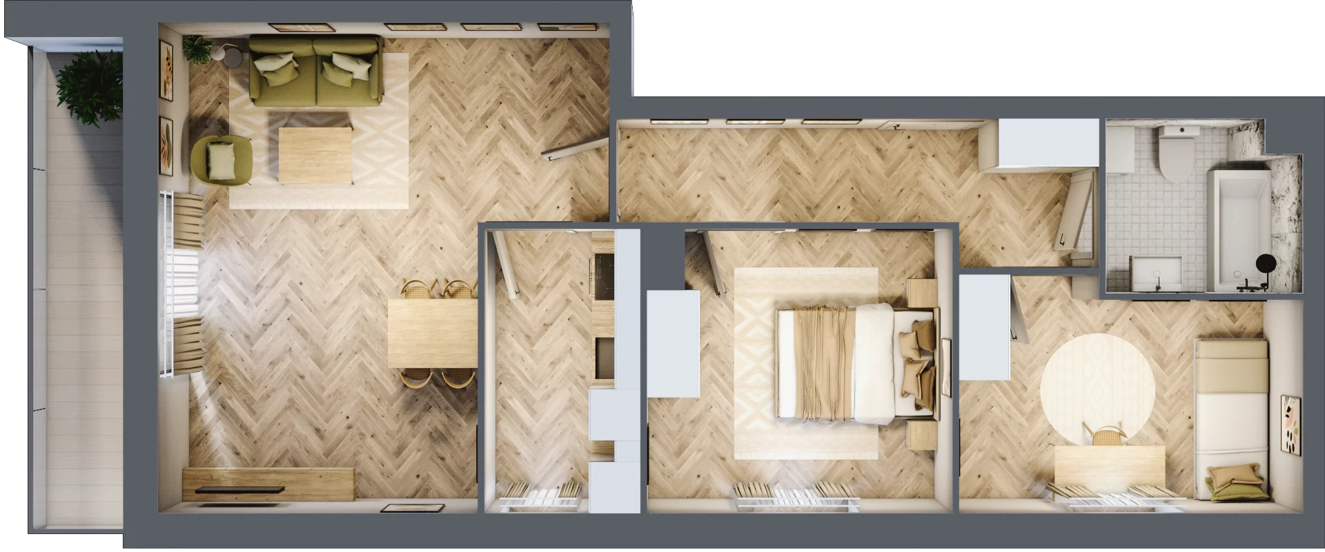 3 pokoje, mieszkanie 65,37 m², piętro 2, oferta nr R9.10, SIEDLCE, Rytla, Siedlce, ul. Aleksandra Rytla
