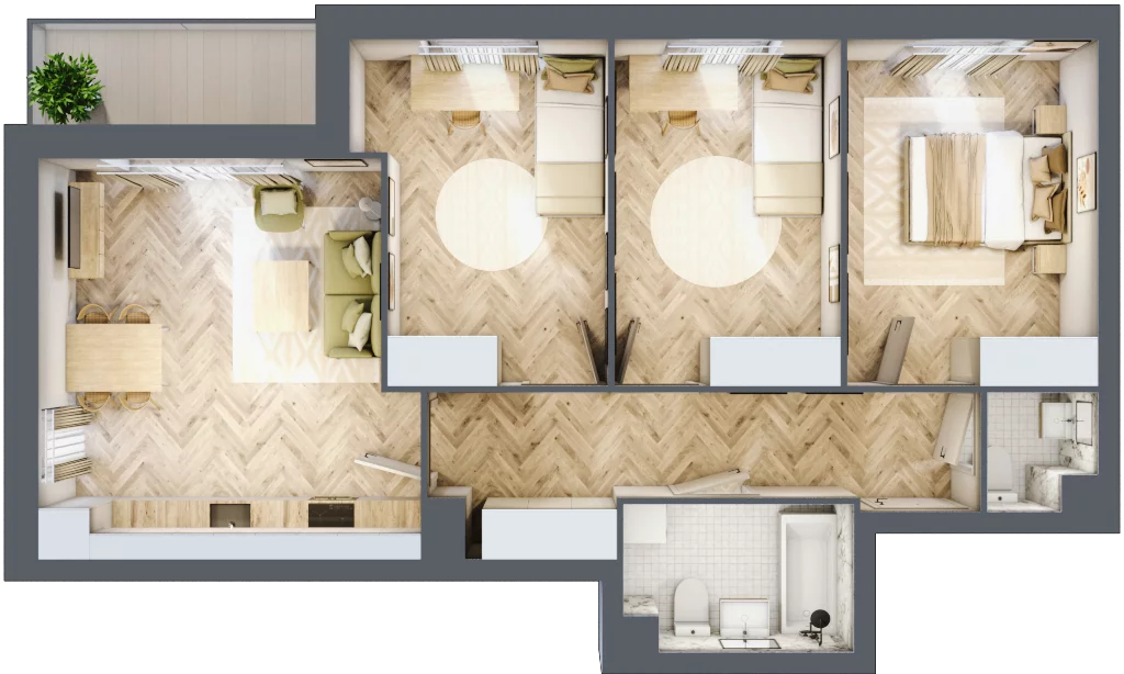 4 pokoje, mieszkanie 70,75 m², piętro 4, oferta nr R9.21, SIEDLCE, Rytla, Siedlce, ul. Aleksandra Rytla