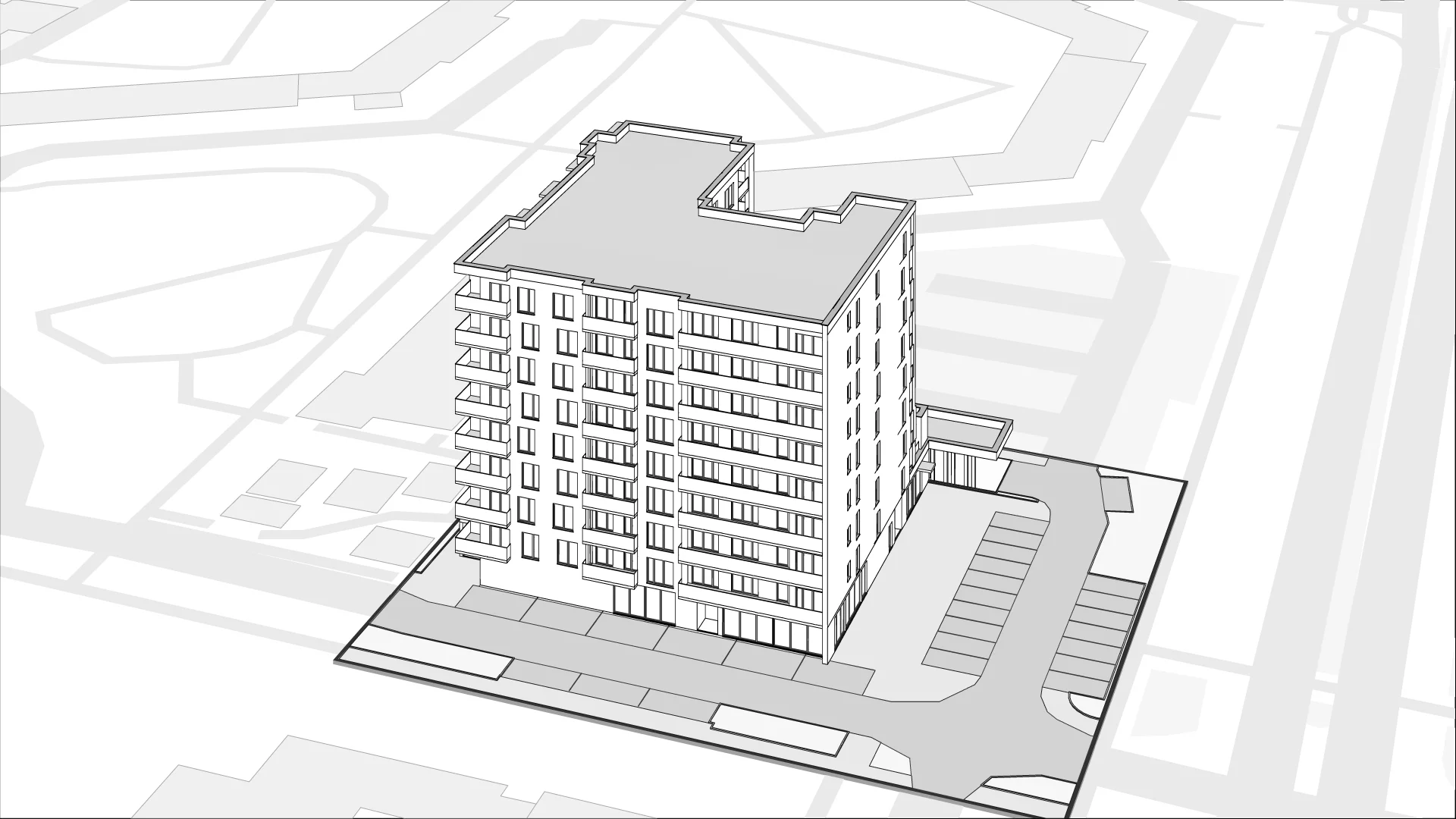 Wirtualna makieta 3D mieszkania 83.9 m², C.01.M076