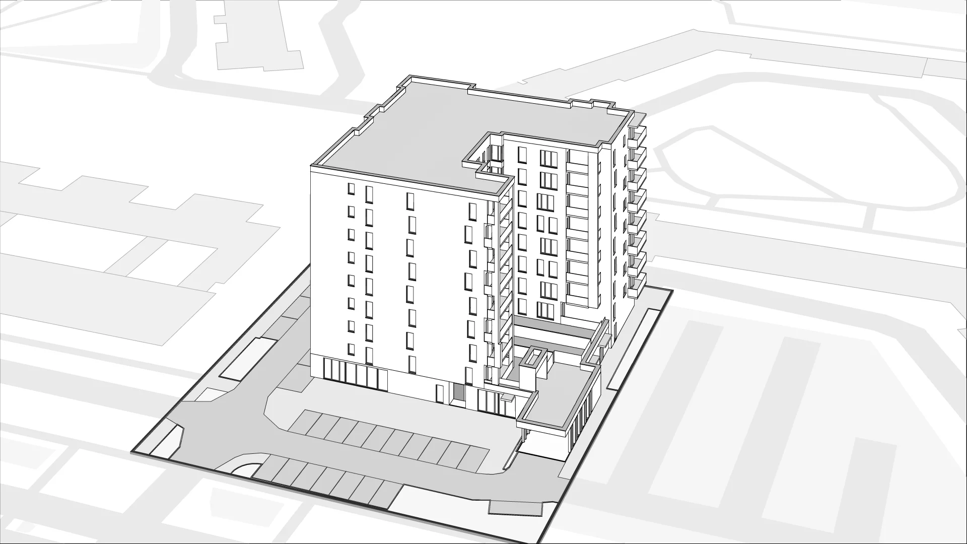 Wirtualna makieta 3D mieszkania 58 m², B.01.M030