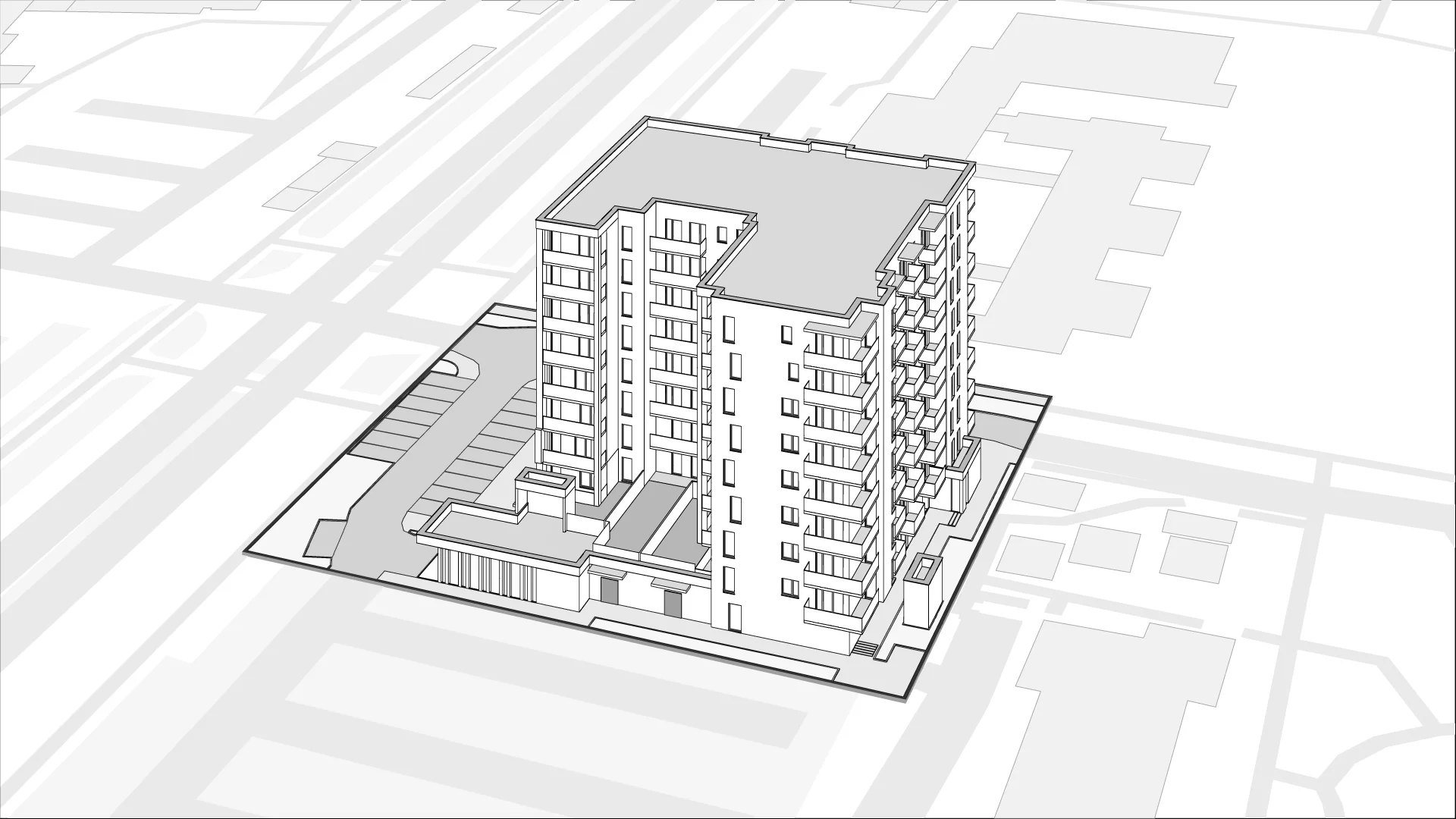 Wirtualna makieta 3D mieszkania 49.38 m², C.05.M085