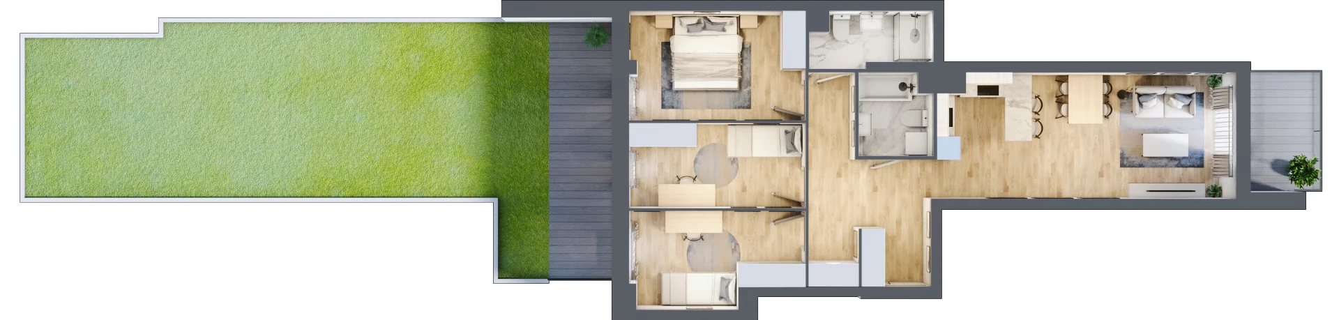 4 pokoje, mieszkanie 79,63 m², piętro 1, oferta nr B.01.M025, Złota Wilga, Warszawa, Praga Południe, Gocław, ul. Złotej Wilgi 2