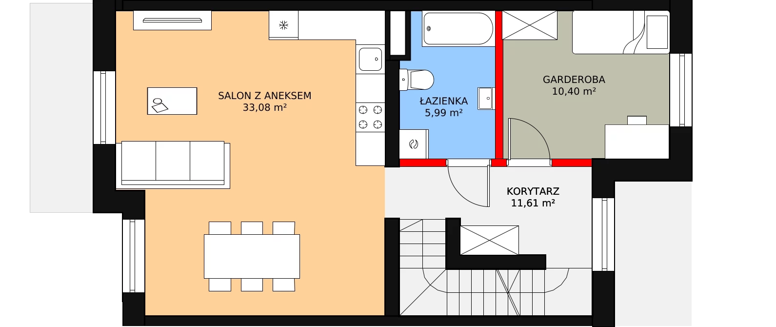 Apartament 116,94 m², piętro 1, oferta nr K_2, Apartamenty Vena, Zielonka, ul. Ossowska