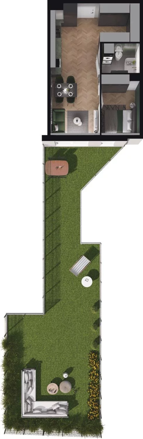 2 pokoje, mieszkanie 41,09 m², parter, oferta nr M.0.3, Viva Piastów, Piastów, ul. Emilii Plater 13