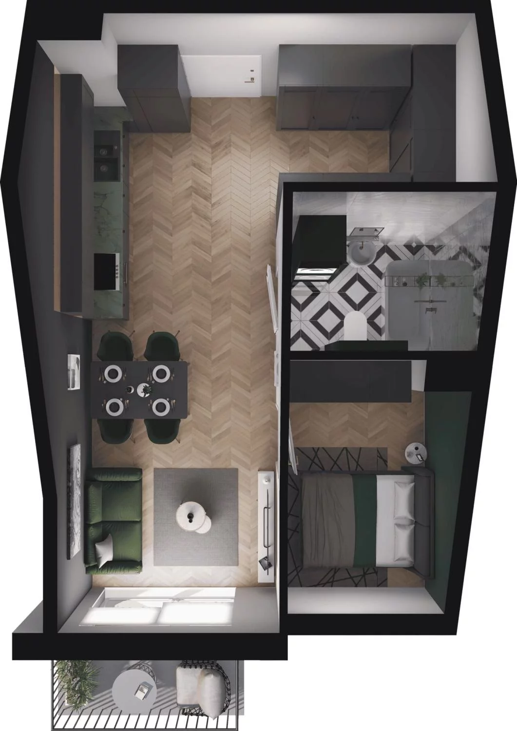 2 pokoje, mieszkanie 39,98 m², piętro 3, oferta nr M.3.46, Viva Piastów, Piastów, ul. Emilii Plater 13