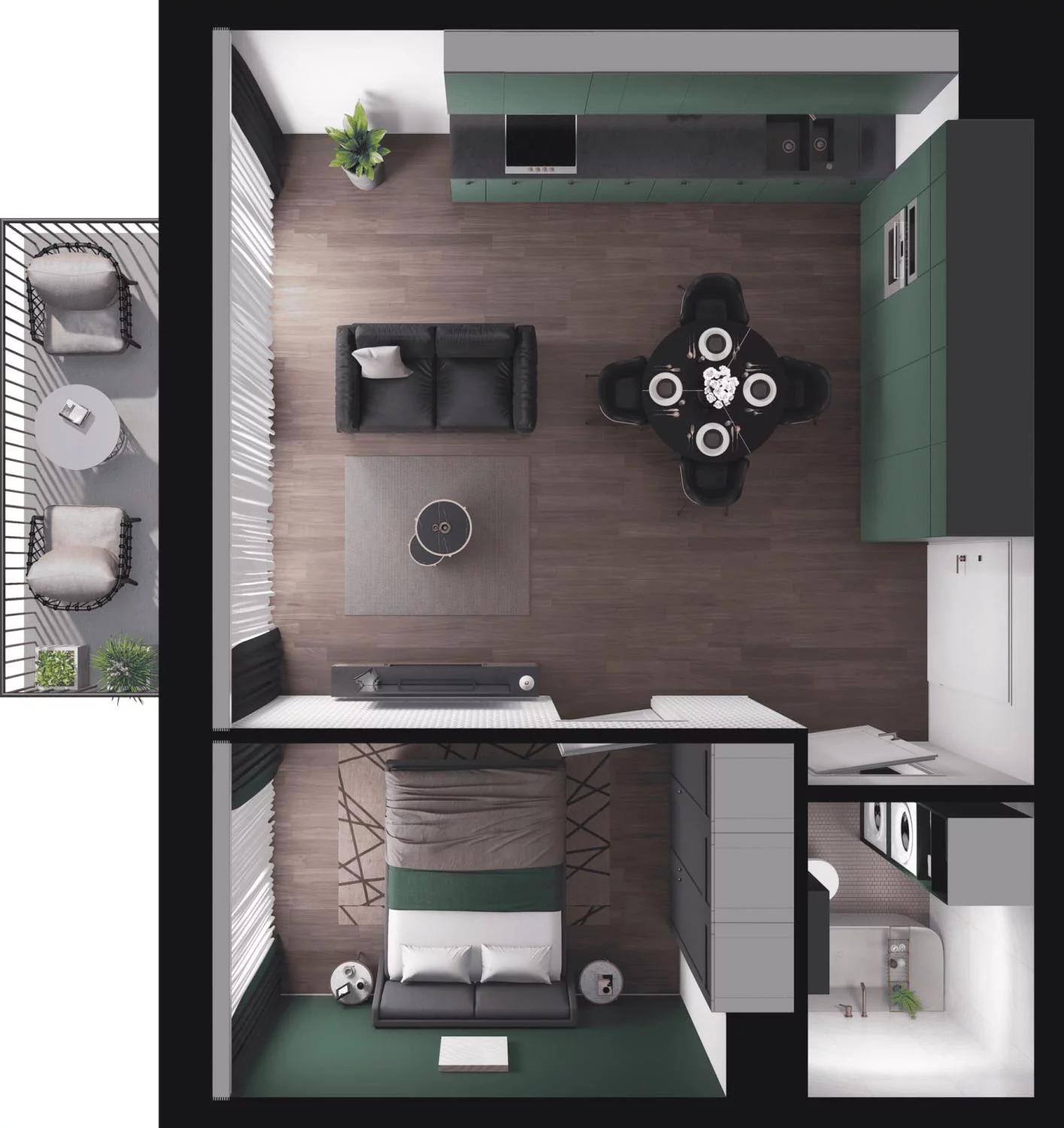 2 pokoje, mieszkanie 40,35 m², piętro 3, oferta nr M.3.55, Viva Piastów, Piastów, ul. Emilii Plater 13