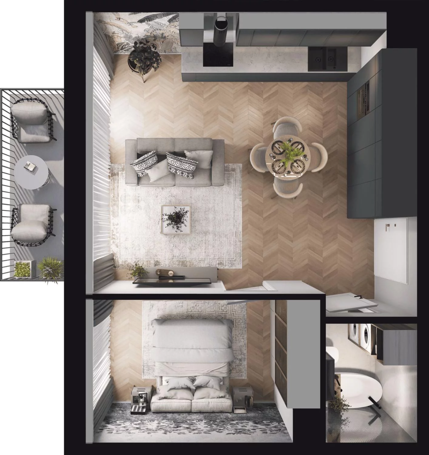 2 pokoje, mieszkanie 40,35 m², piętro 3, oferta nr M.3.55, Viva Piastów, Piastów, ul. Emilii Plater 13