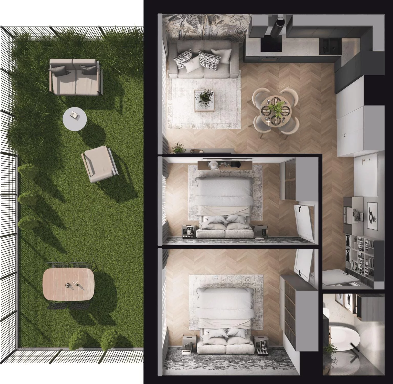 3 pokoje, mieszkanie 49,00 m², parter, oferta nr M.0.10, Viva Piastów, Piastów, ul. Emilii Plater 13
