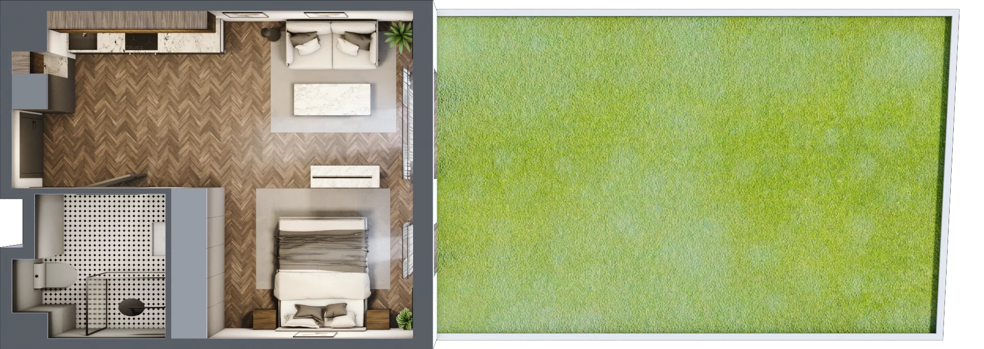 1 pokój, mieszkanie 35,32 m², parter, oferta nr A.0.2, Jabłonova, Piaseczno, ul. Jabłoniowa