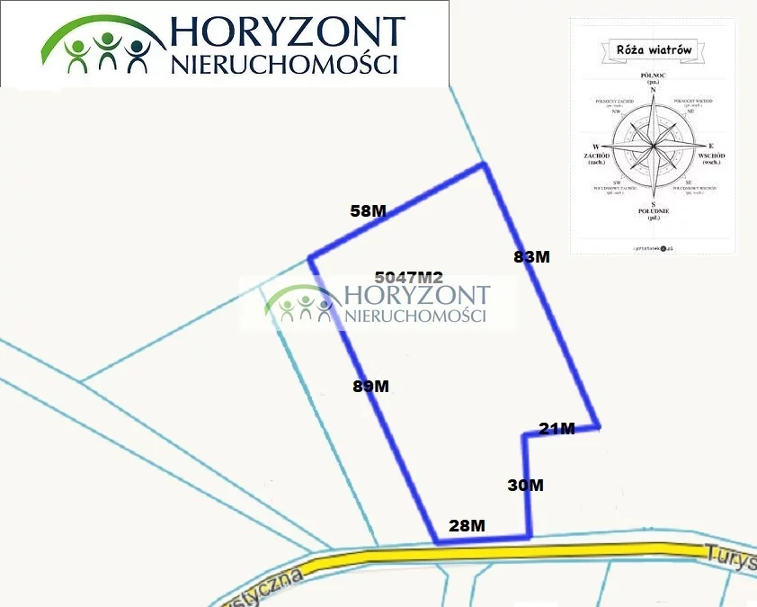 Działka 5 047,00 m², oferta nr , 5469/260/OGS, Nowa Wieś Przywidzka