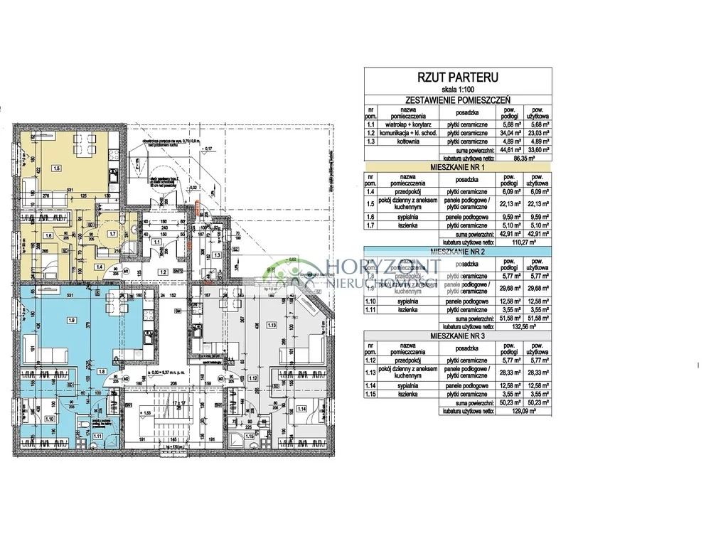 2 pokoje, mieszkanie 51,58 m², parter, oferta nr , 764/260/OMS, Reda
