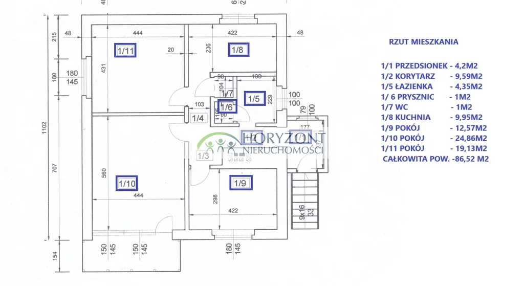 Mieszkanie trzypokojowe 86,52 m², Bolszewo, Świerkowa, Sprzedaż