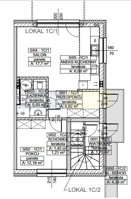 4 pokoje, mieszkanie 49,70 m², piętro 1, oferta nr , 2711/2145/OMS, Łomianki