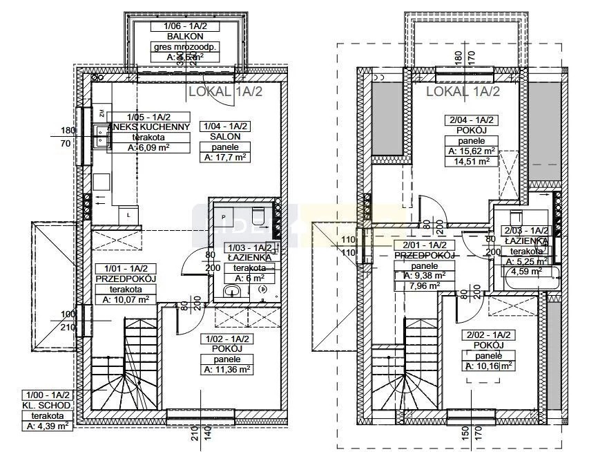4 pokoje, mieszkanie 49,70 m², piętro 1, oferta nr , 2711/2145/OMS, Łomianki