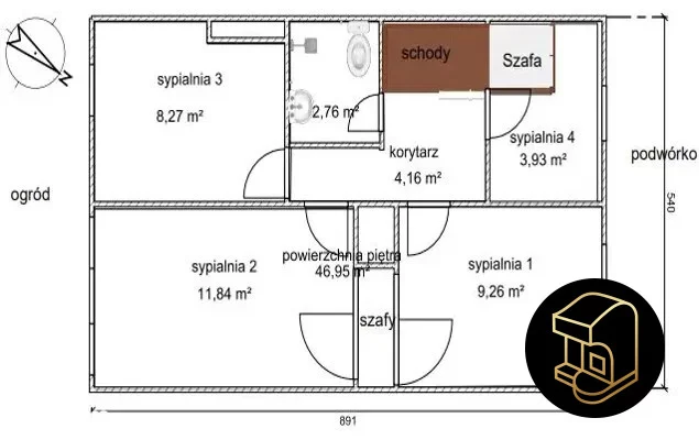 Dom szeregowy 88,00 m², Warszawa, Zagięta, Sprzedaż