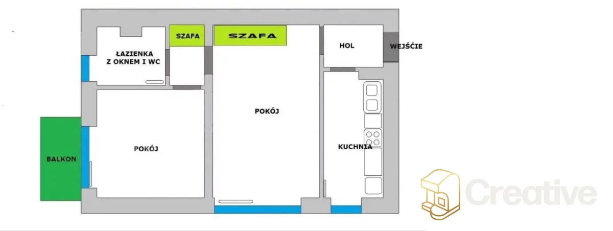 2 pokoje, mieszkanie 37,60 m², piętro 4, oferta nr , 10284579, Warszawa, Mokotów, Aleksandra Gierymskiego