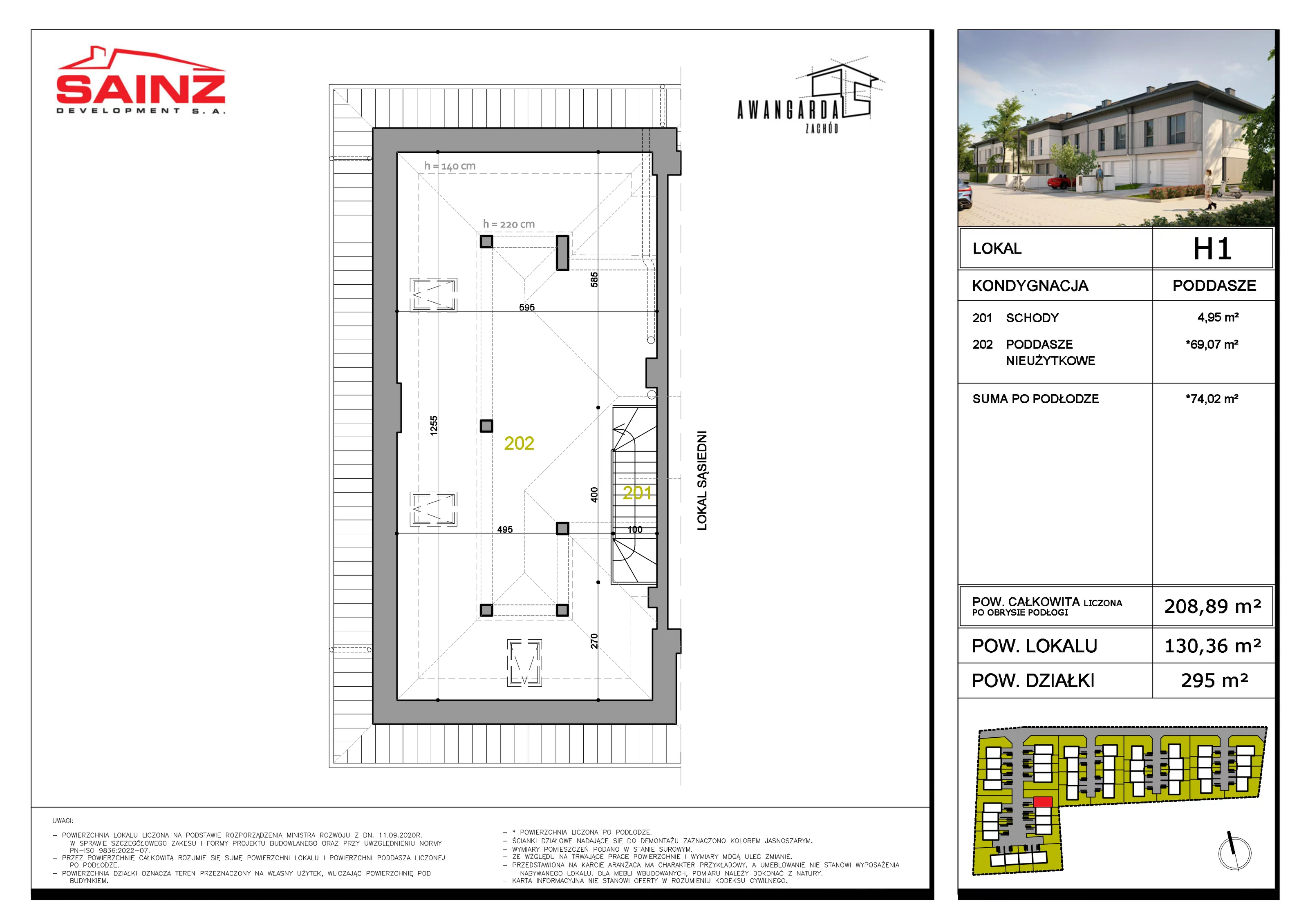 Dom 208,89 m², oferta nr H1, Awangarda Zachód, Bronisze, ul. Piastowska 34