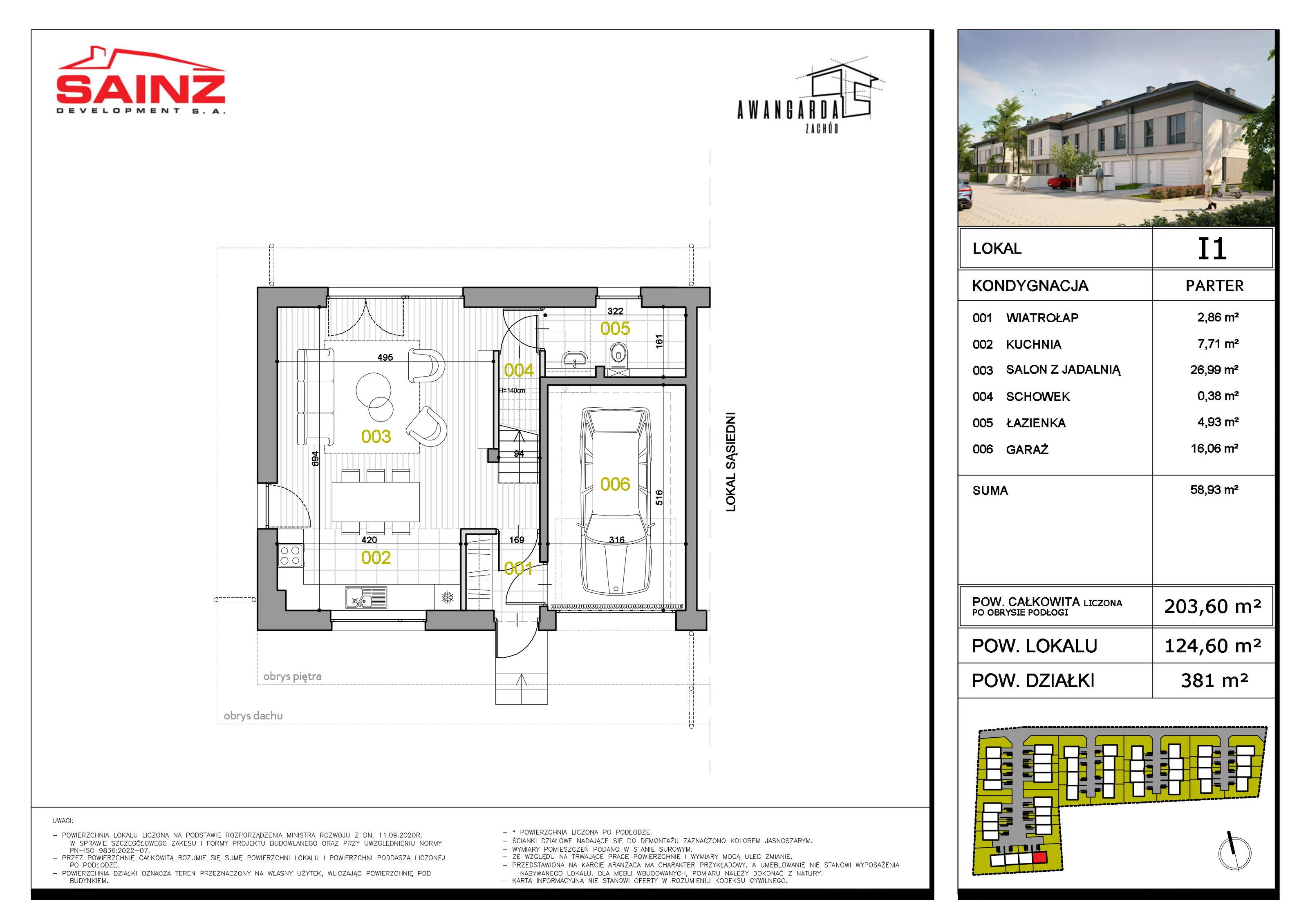 Dom 203,60 m², oferta nr I1, Awangarda Zachód, Bronisze, ul. Piastowska 34