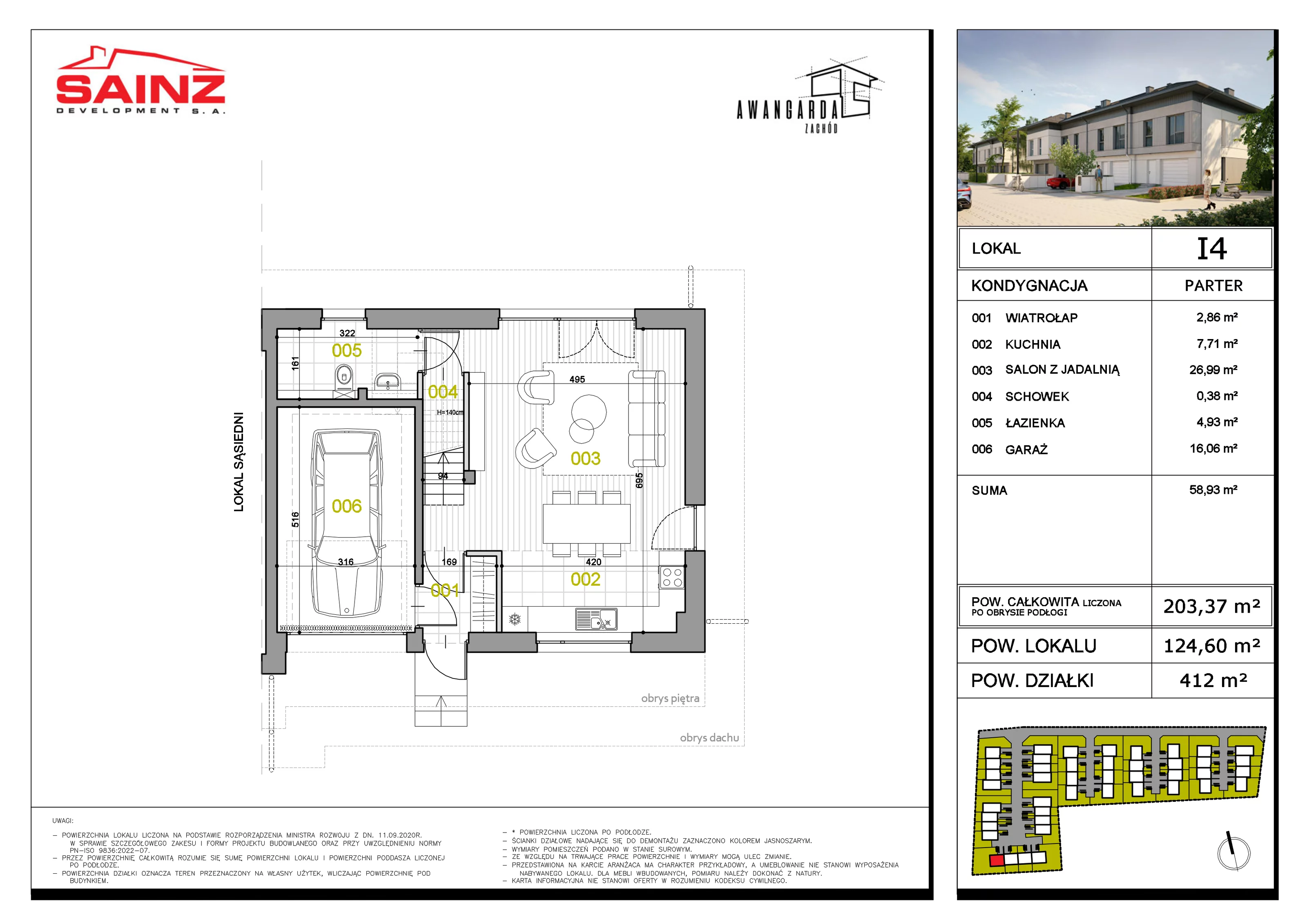 Dom 124,60 m², oferta nr I4, Awangarda Zachód, Bronisze, ul. Piastowska 34