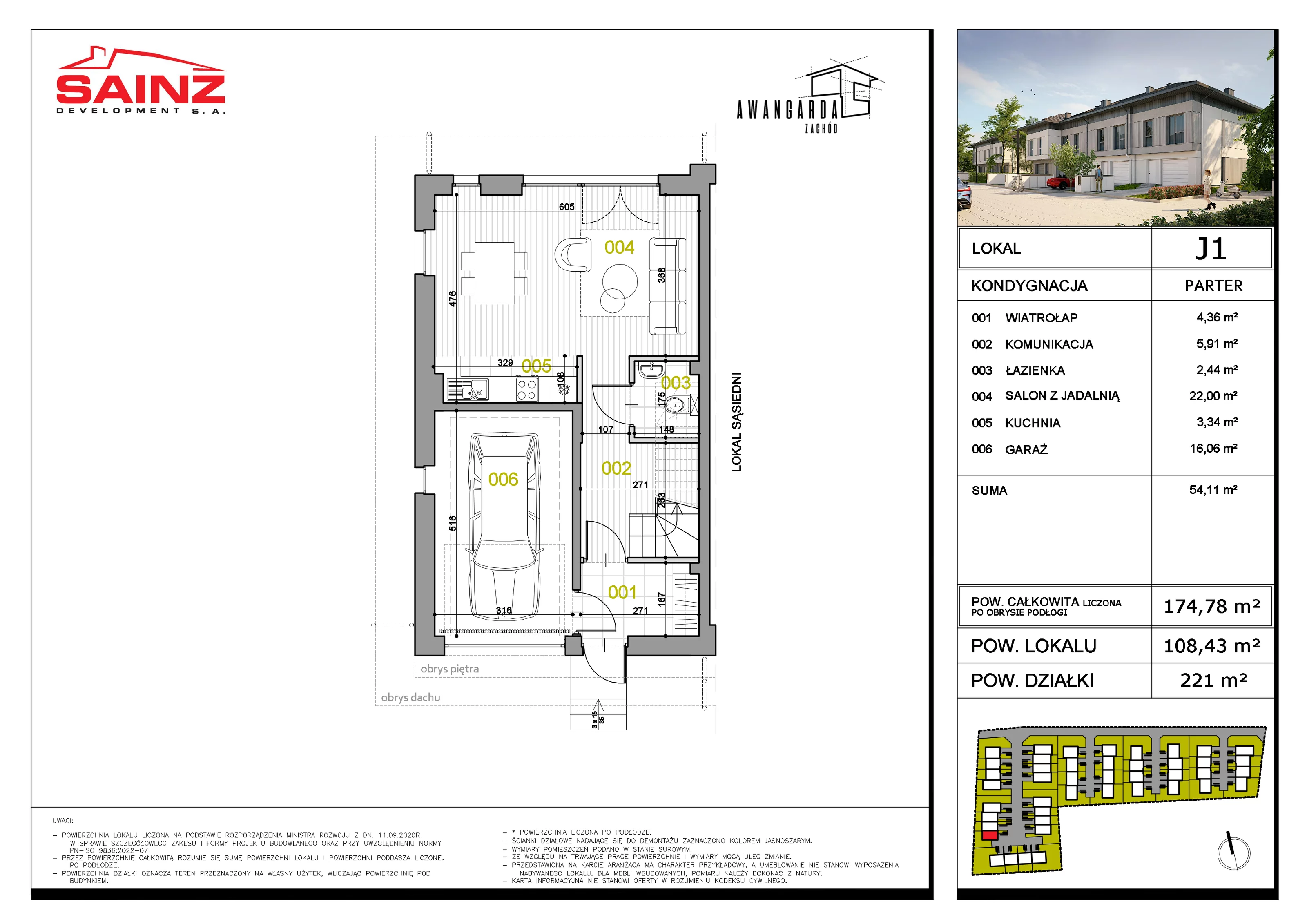 Dom 108,43 m², oferta nr J1, Awangarda Zachód, Bronisze, ul. Piastowska 34