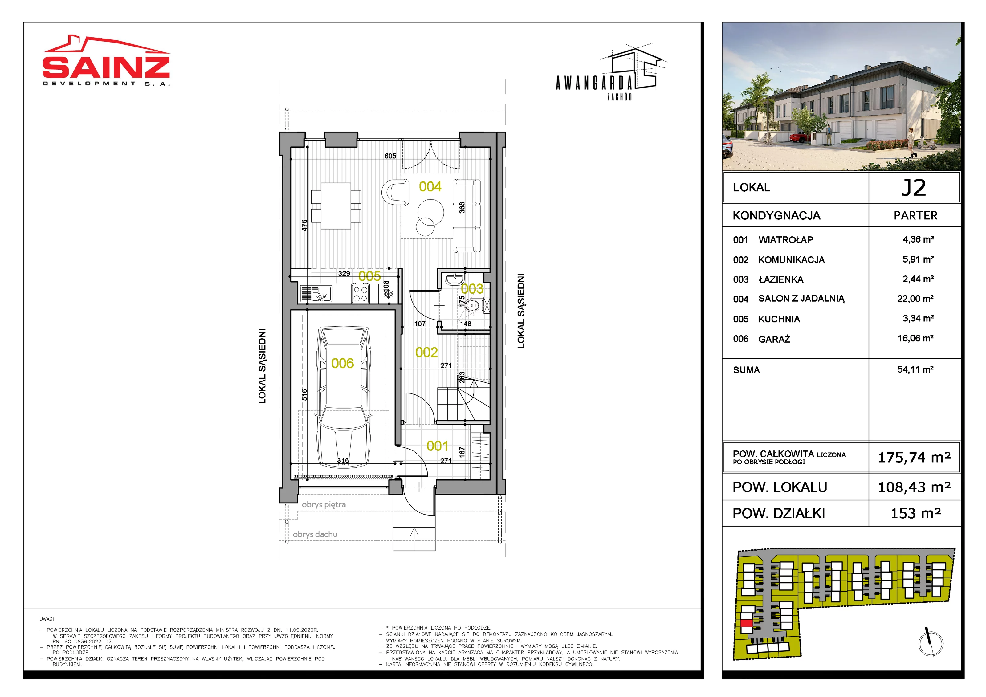 Dom 108,43 m², oferta nr J2, Awangarda Zachód, Bronisze, ul. Piastowska 34