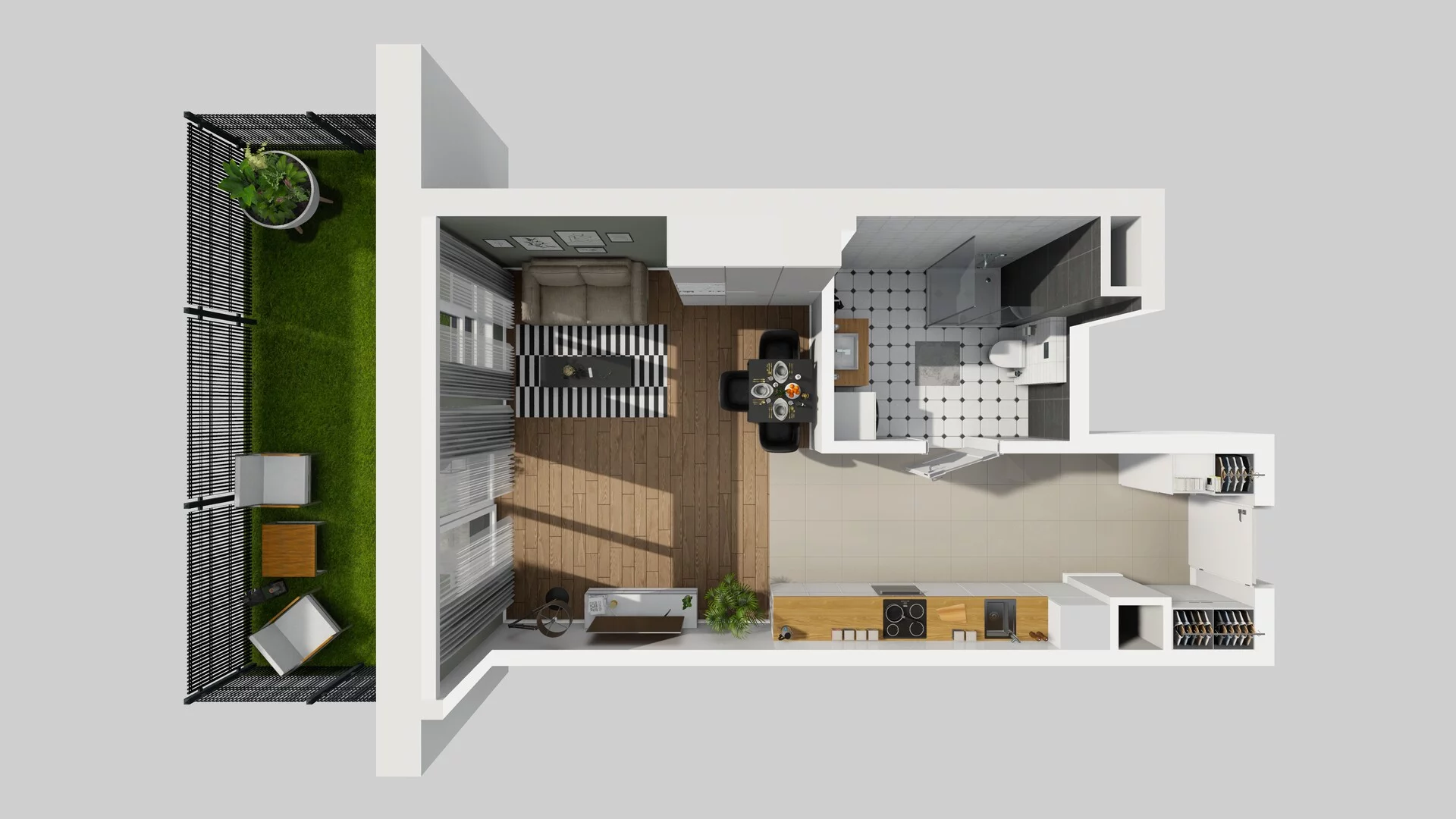 1 pokój, mieszkanie 39,38 m², parter, oferta nr A/2, Mokotów Sportowy 3, Warszawa, Mokotów, Augustówka, ul. Antoniewska