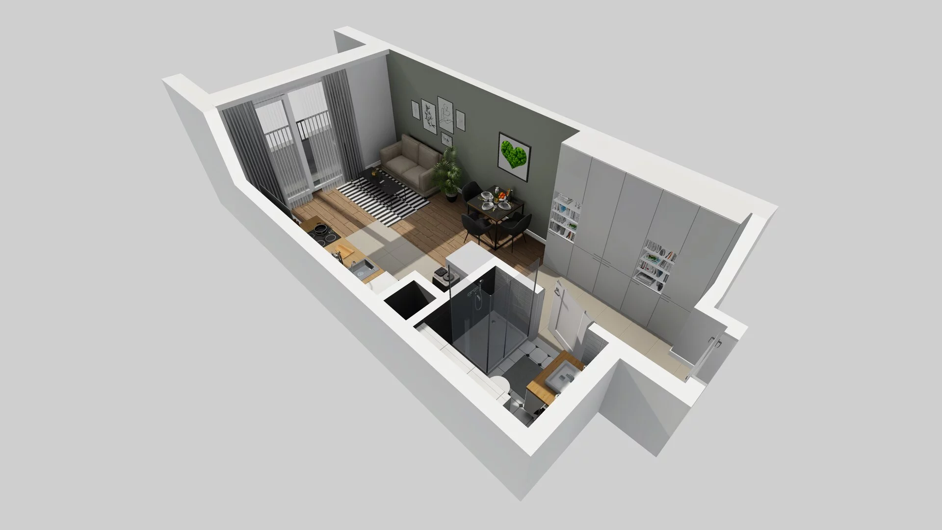 1 pokój, mieszkanie 27,94 m², piętro 1, oferta nr A/38, Mokotów Sportowy 3, Warszawa, Mokotów, Augustówka, ul. Antoniewska