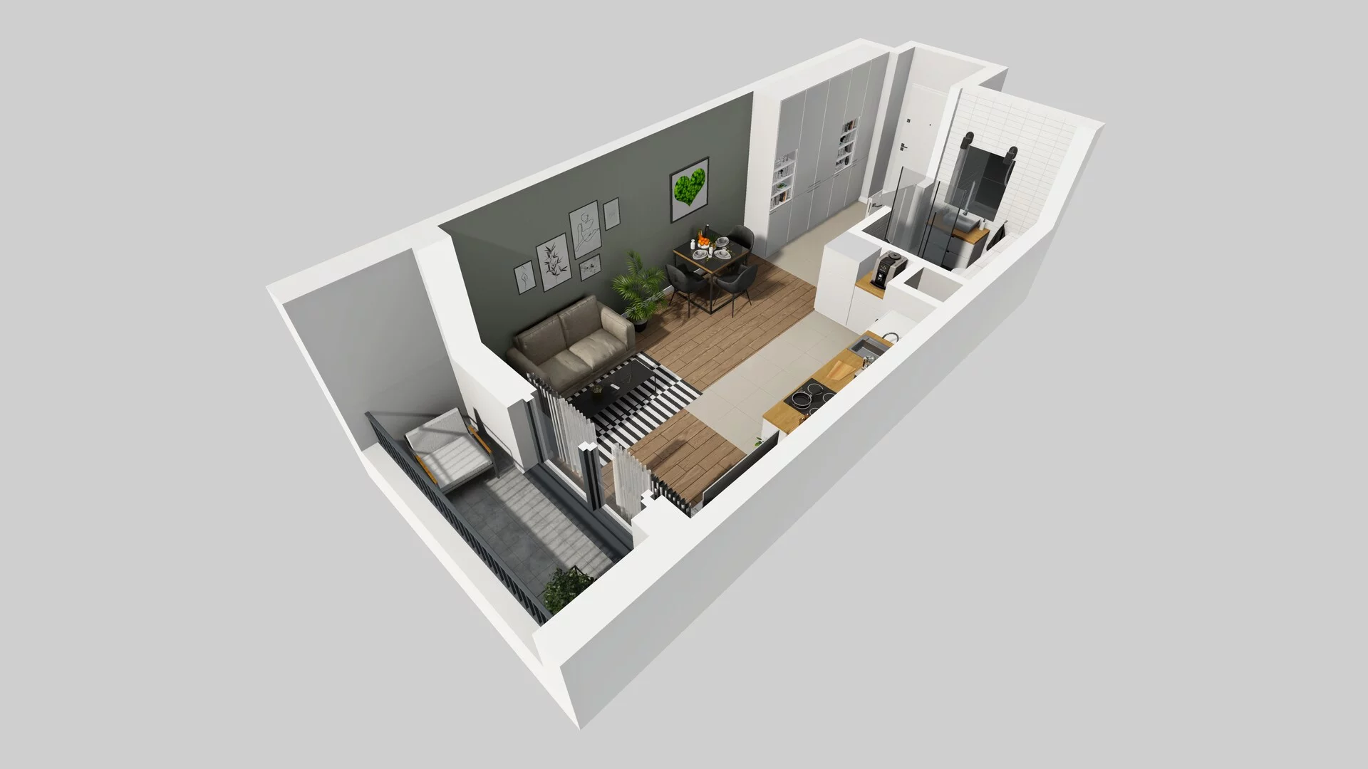 1 pokój, mieszkanie 27,94 m², piętro 1, oferta nr A/38, Mokotów Sportowy 3, Warszawa, Mokotów, Augustówka, ul. Antoniewska
