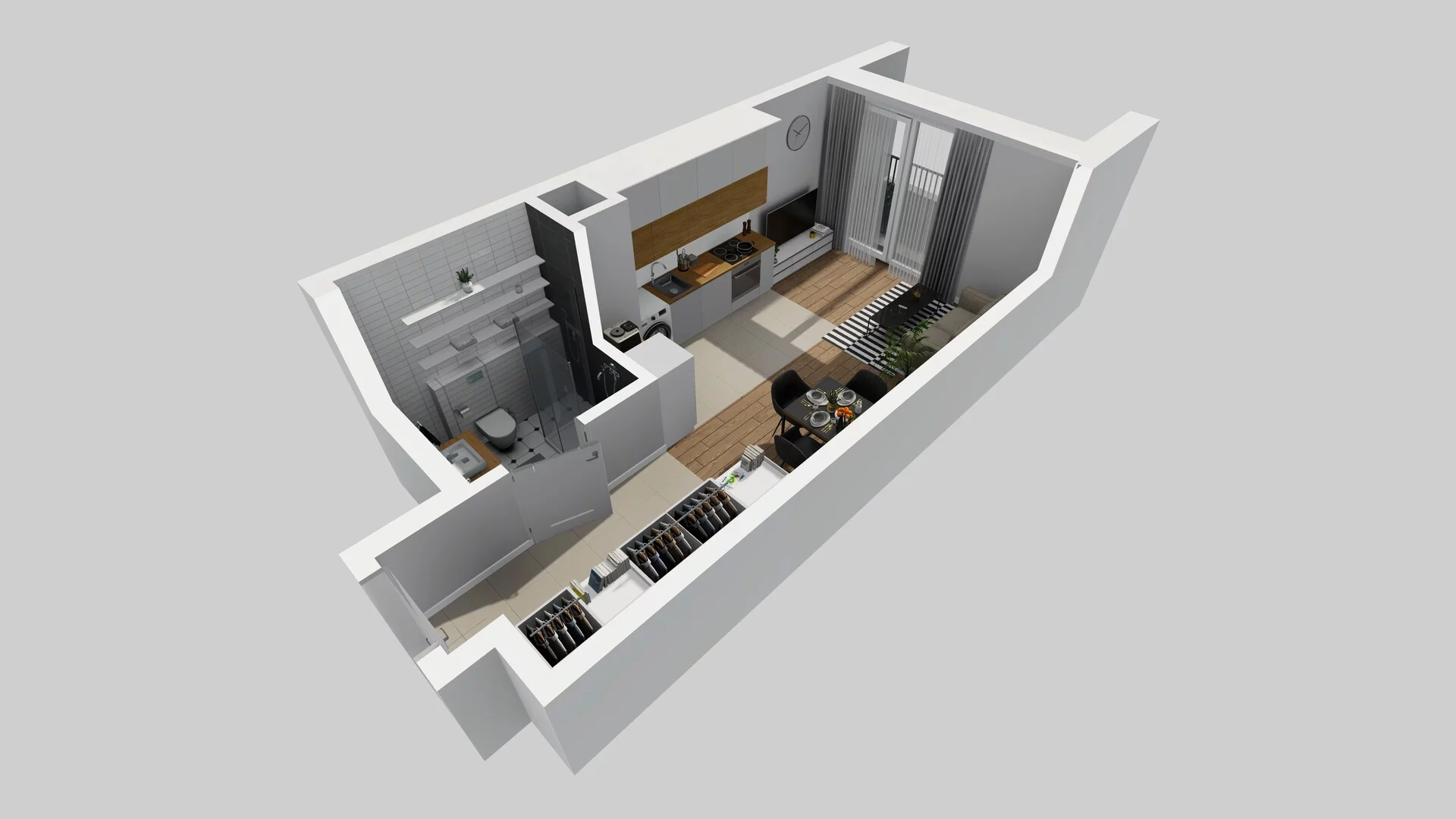 1 pokój, mieszkanie 27,94 m², piętro 1, oferta nr A/38, Mokotów Sportowy 3, Warszawa, Mokotów, Augustówka, ul. Antoniewska
