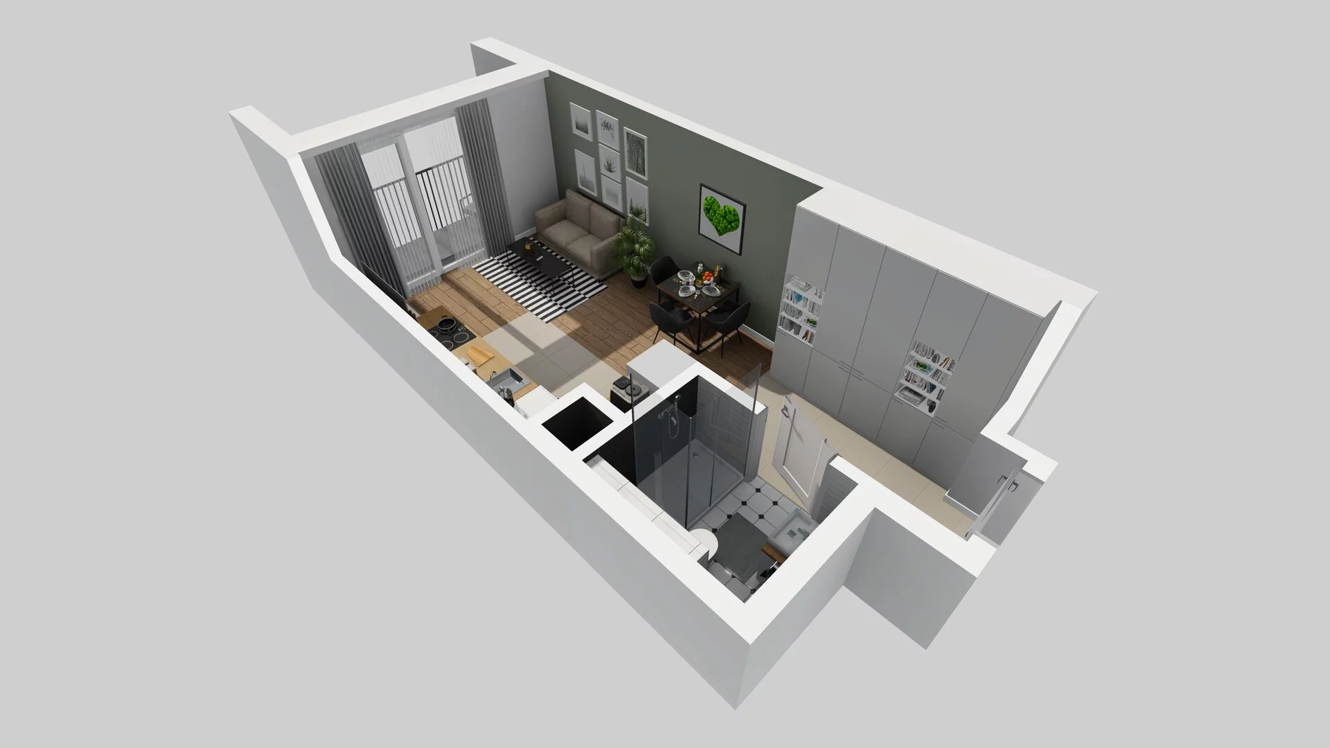1 pokój, mieszkanie 27,94 m², piętro 2, oferta nr A/45, Mokotów Sportowy 3, Warszawa, Mokotów, Augustówka, ul. Antoniewska