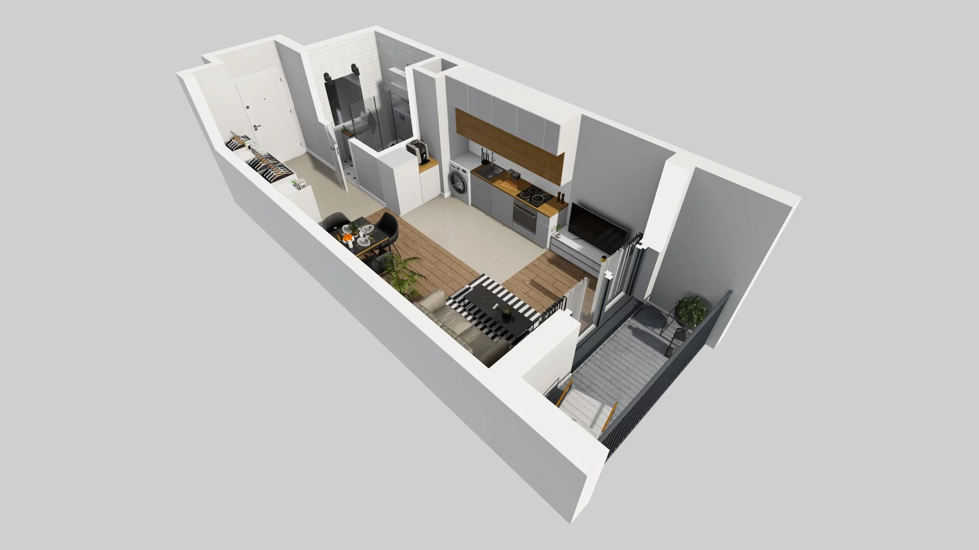 1 pokój, mieszkanie 27,94 m², piętro 2, oferta nr A/45, Mokotów Sportowy 3, Warszawa, Mokotów, Augustówka, ul. Antoniewska